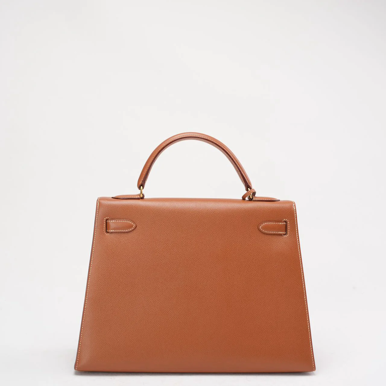 Hermès Vintage Gold Kelly Sellier 32 Epsom Y Circle 1995