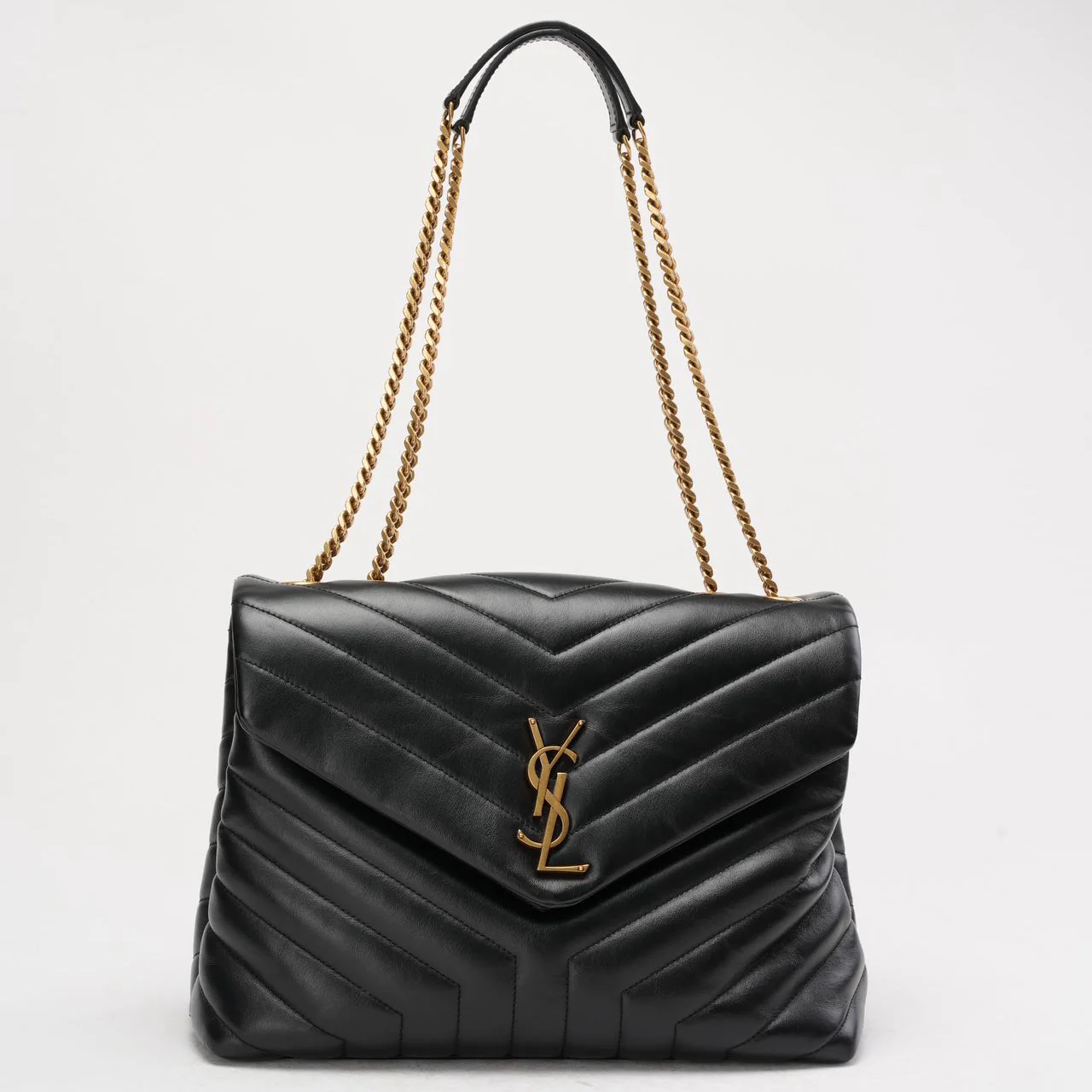 Saint Laurent Black Loulou Medium Shoulder Bag 2018
