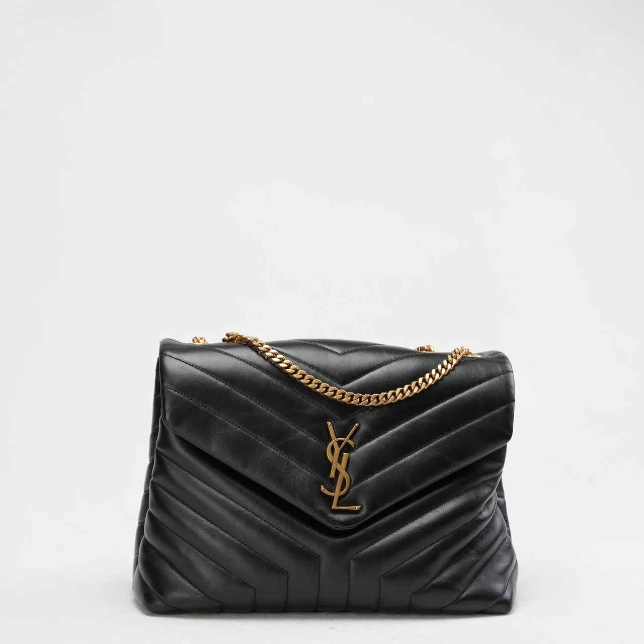 Saint Laurent Black Loulou Medium Shoulder Bag 2018