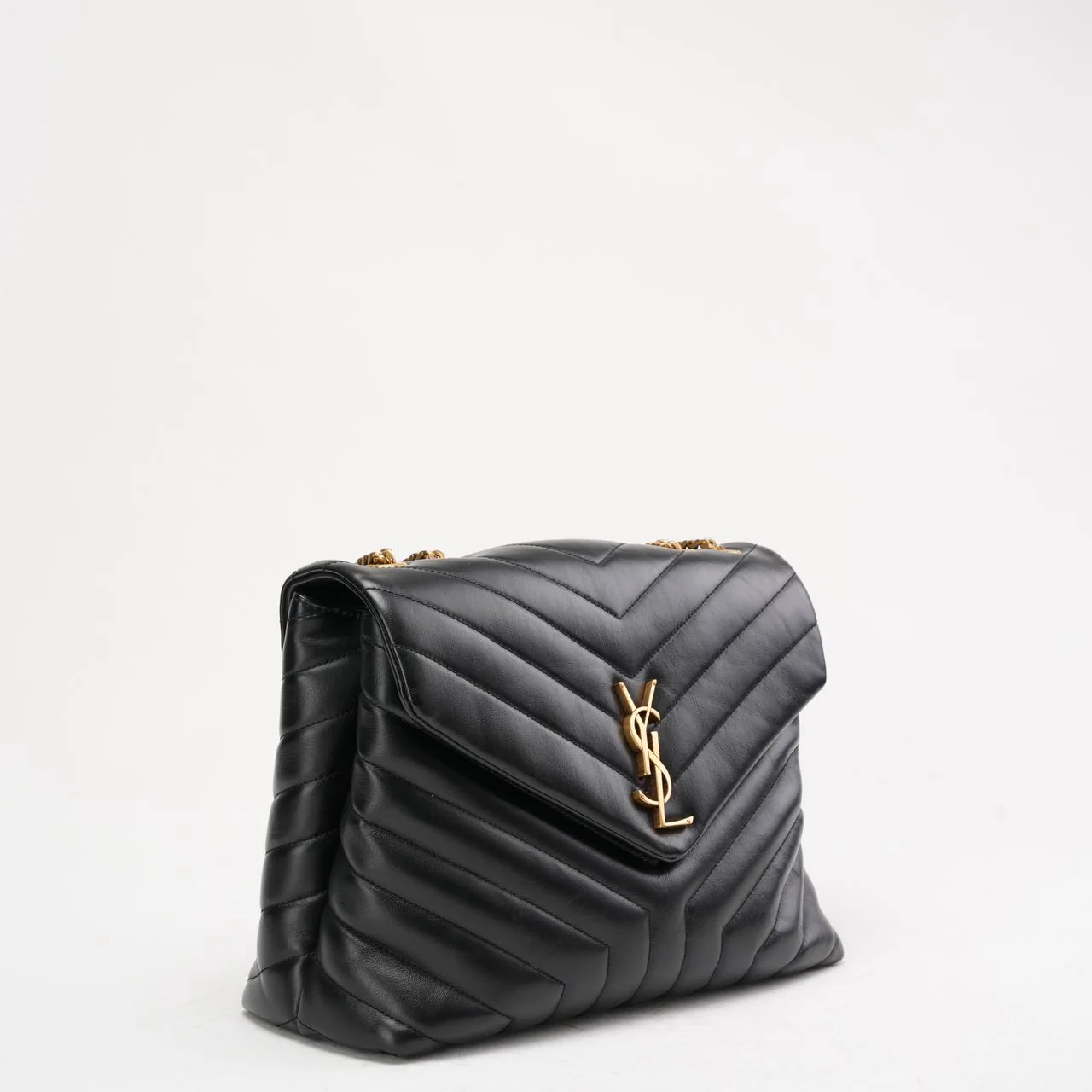 Saint Laurent Black Loulou Medium Shoulder Bag 2018