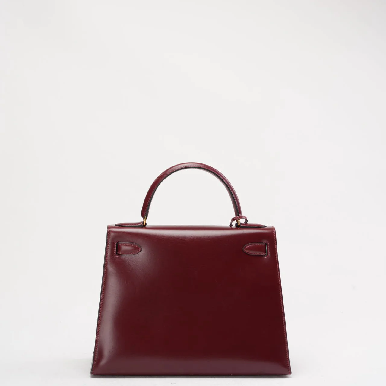 Hermès Kelly 28 cm Sellier Rouge H 55 Bordeaux Rare Vintage Bag
