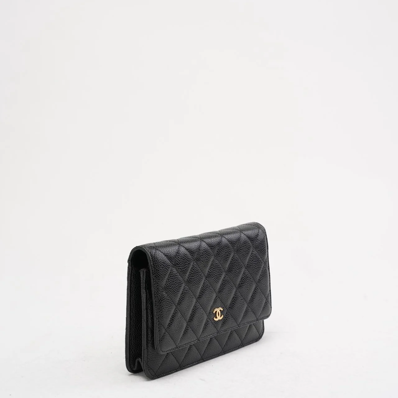 Chanel Black Classic Wallet on Chain (WOC) Caviar 2014