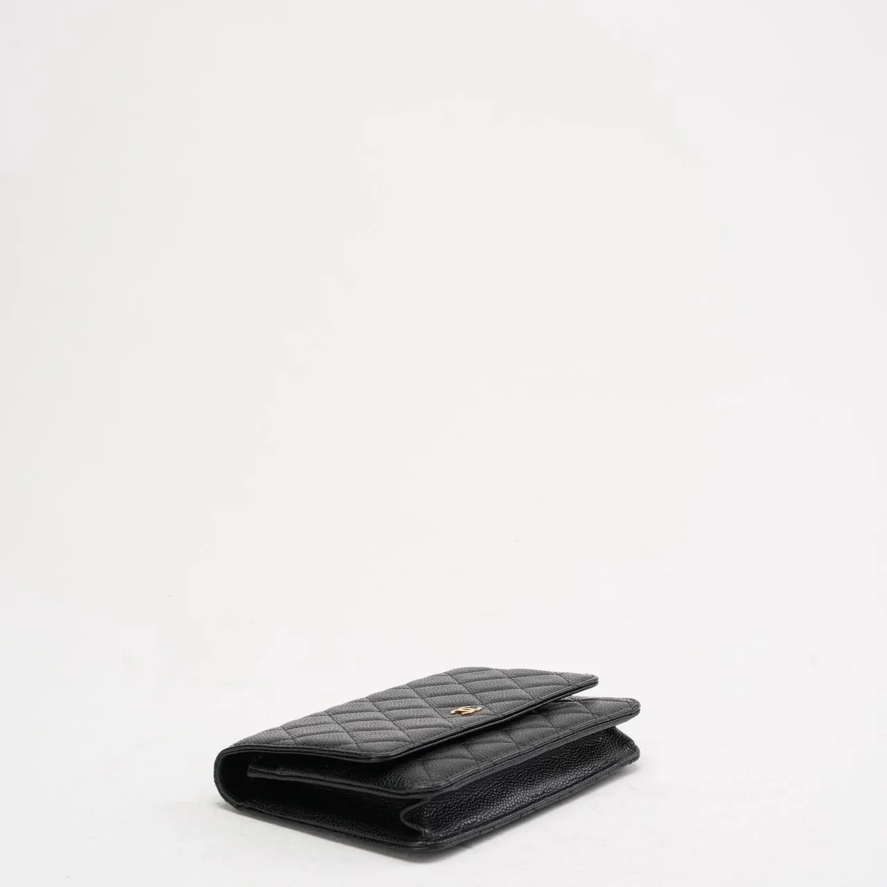 Chanel Black Classic Wallet on Chain (WOC) Caviar 2014