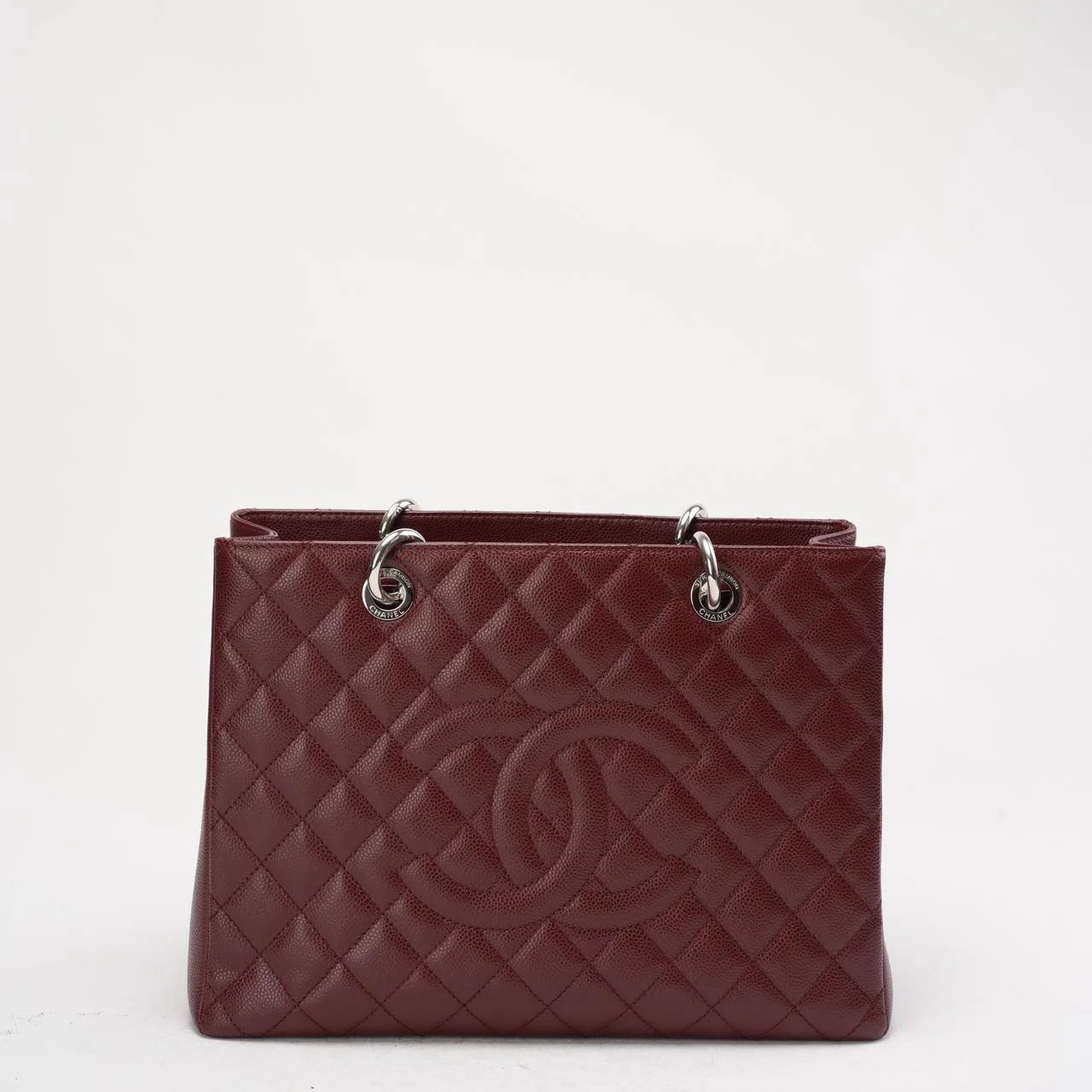 Chanel Grand Shopping Tote (GST) in Burgundy Caviar 2014