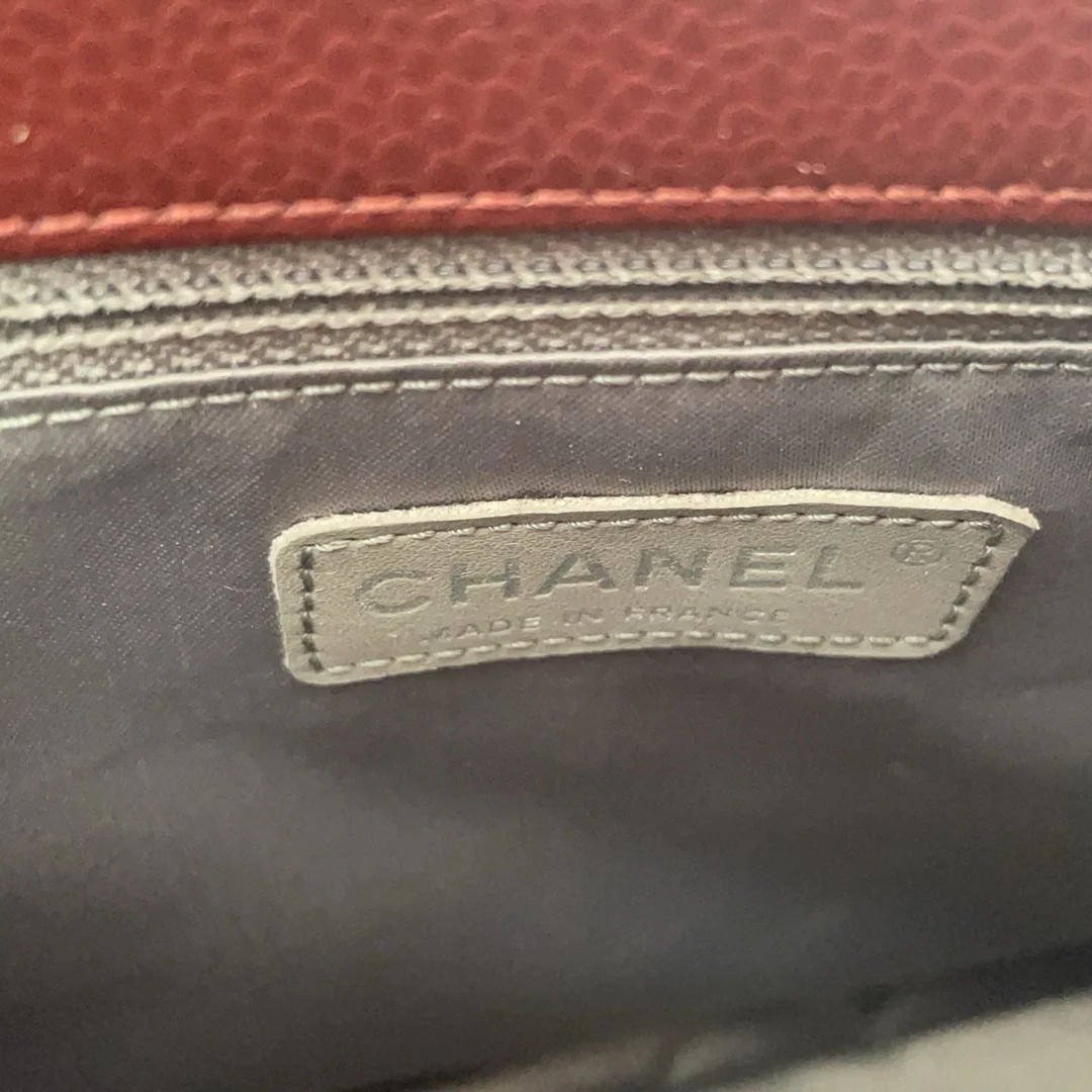 Chanel Grand Shopping Tote (GST) in Burgundy Caviar 2014