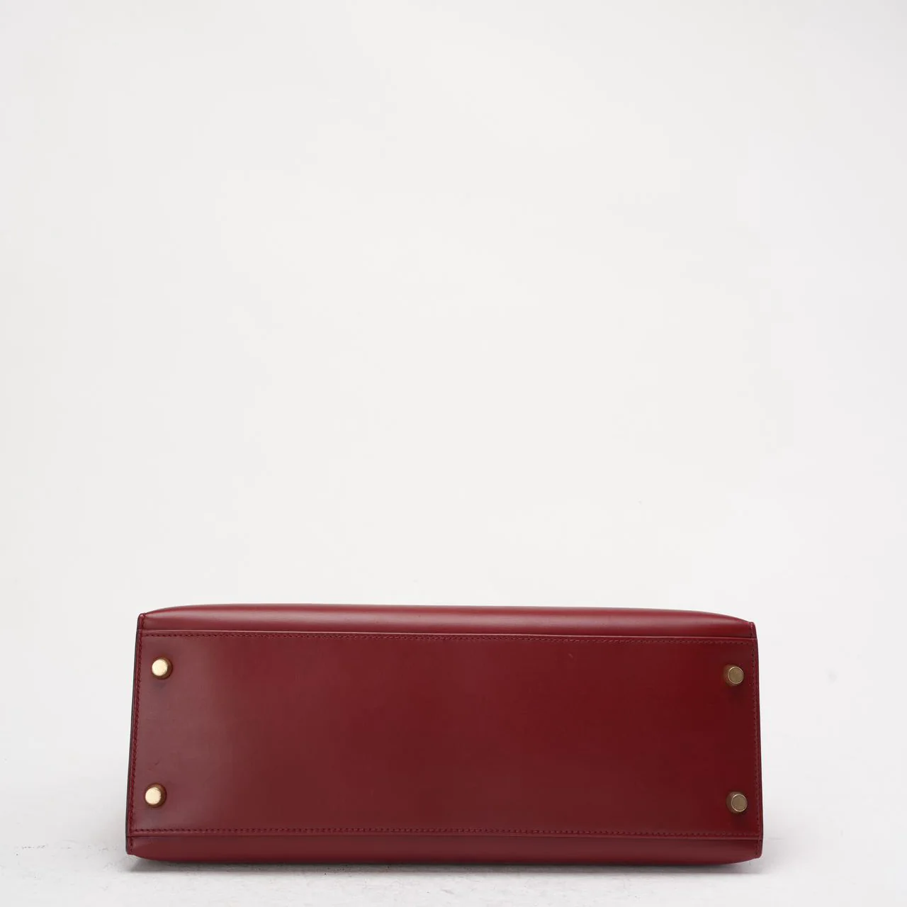 Hermès Vintage Burgundy Kelly Sellier 32 Box Leather 1994