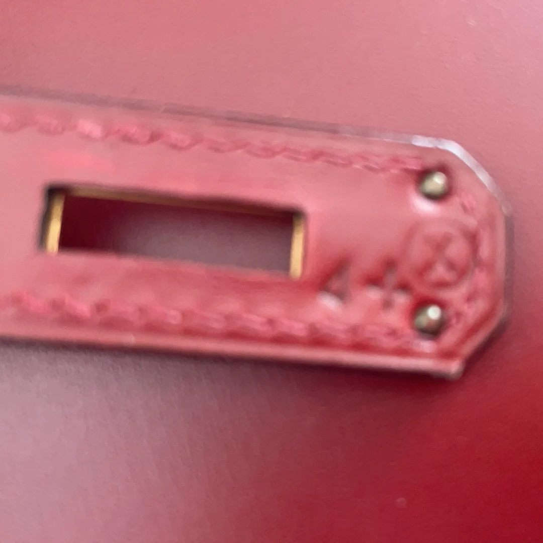 Hermès Vintage Burgundy Kelly Sellier 32 Box Leather 1994