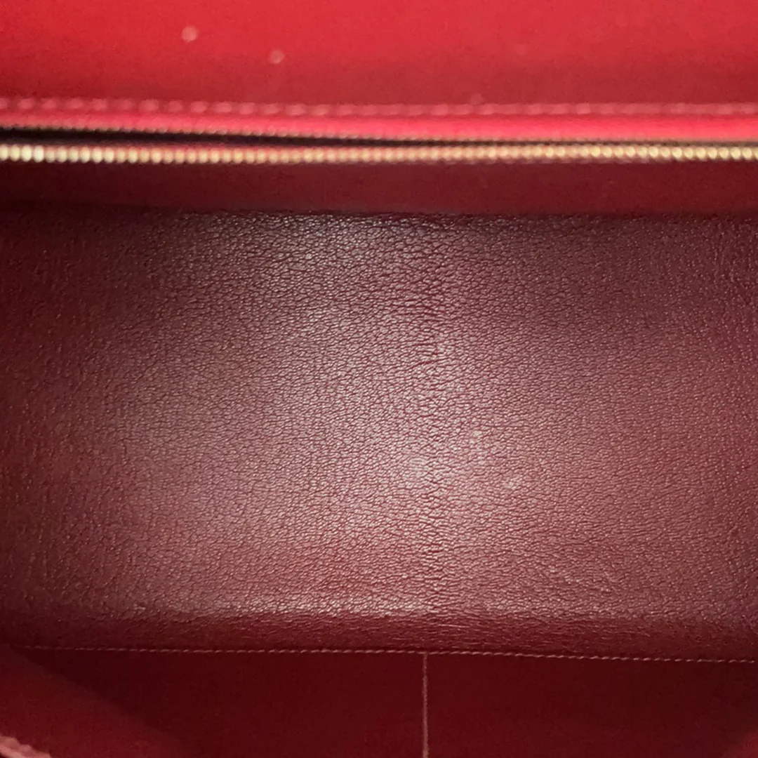 Hermès Vintage Burgundy Kelly Sellier 32 Box Leather 1994