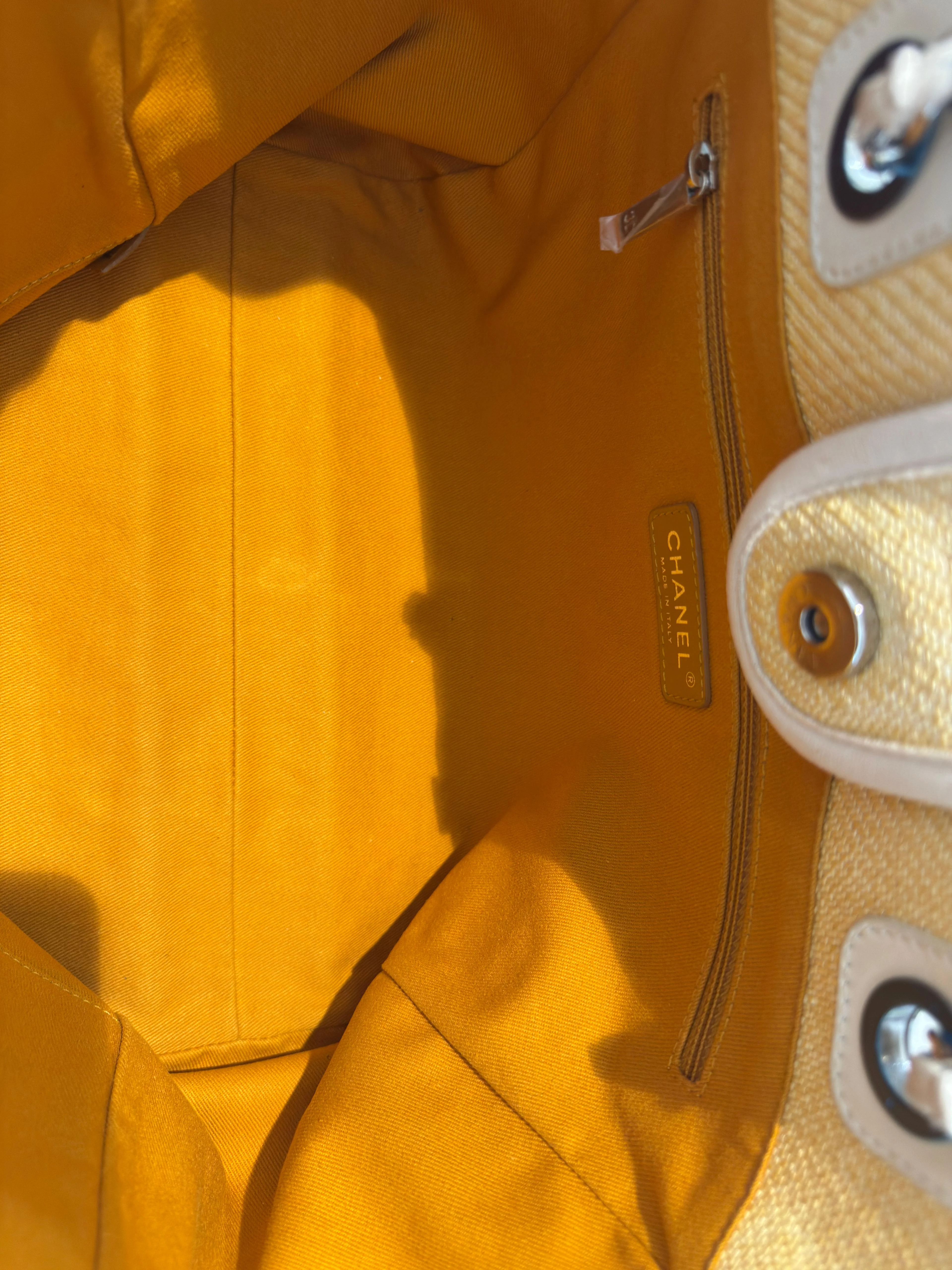 Chanel Deauville Tote Canvas Beige 2014