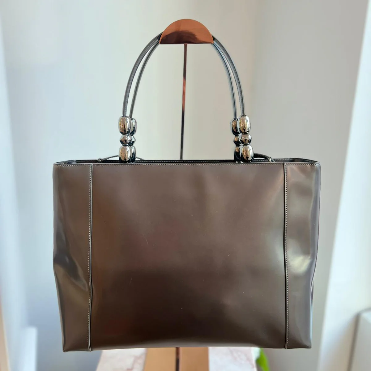 Christian Dior Grey Lady Malice Perla Patent Leather 1999