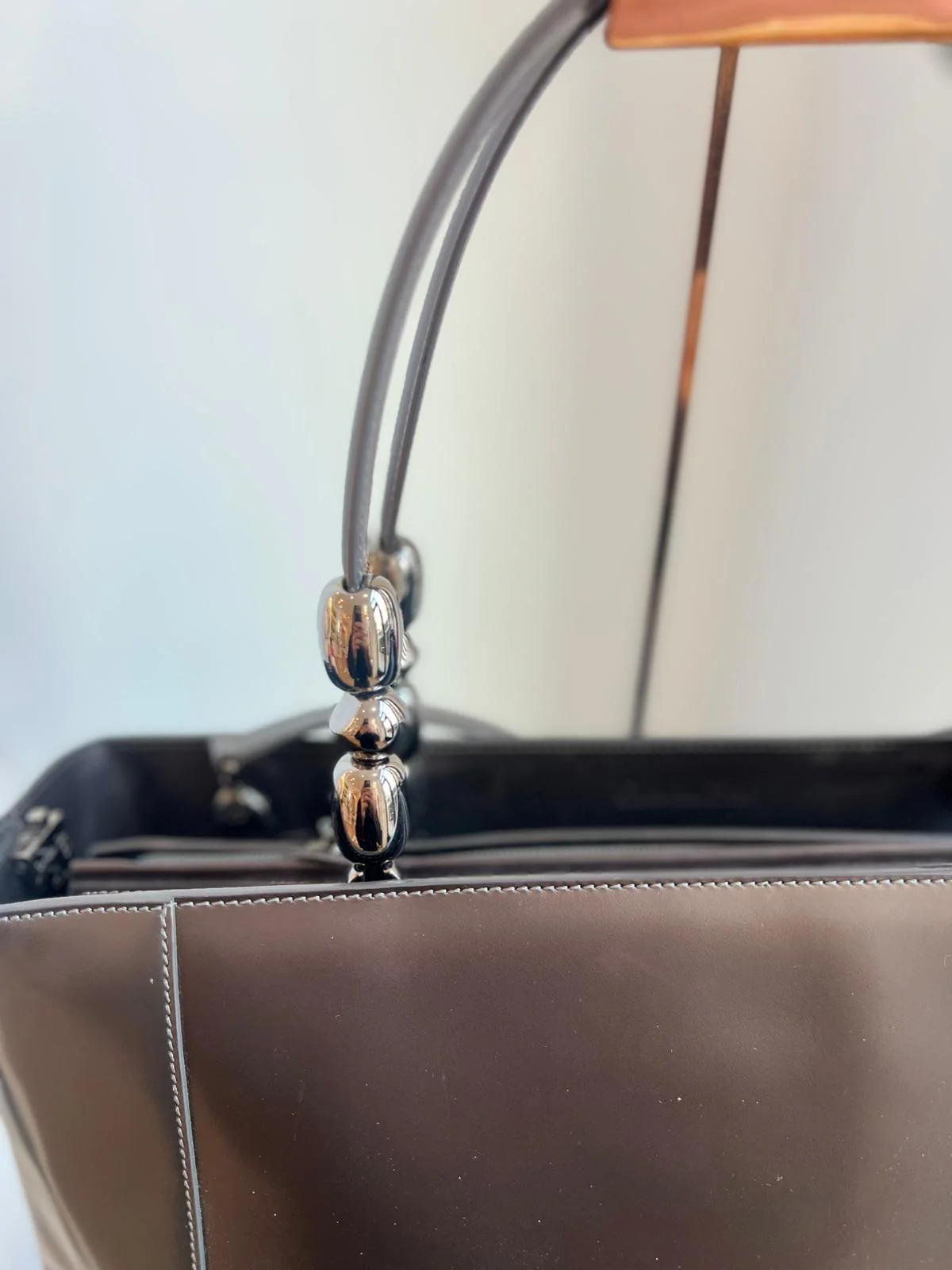 Christian Dior Grey Lady Malice Perla Patent Leather 1999