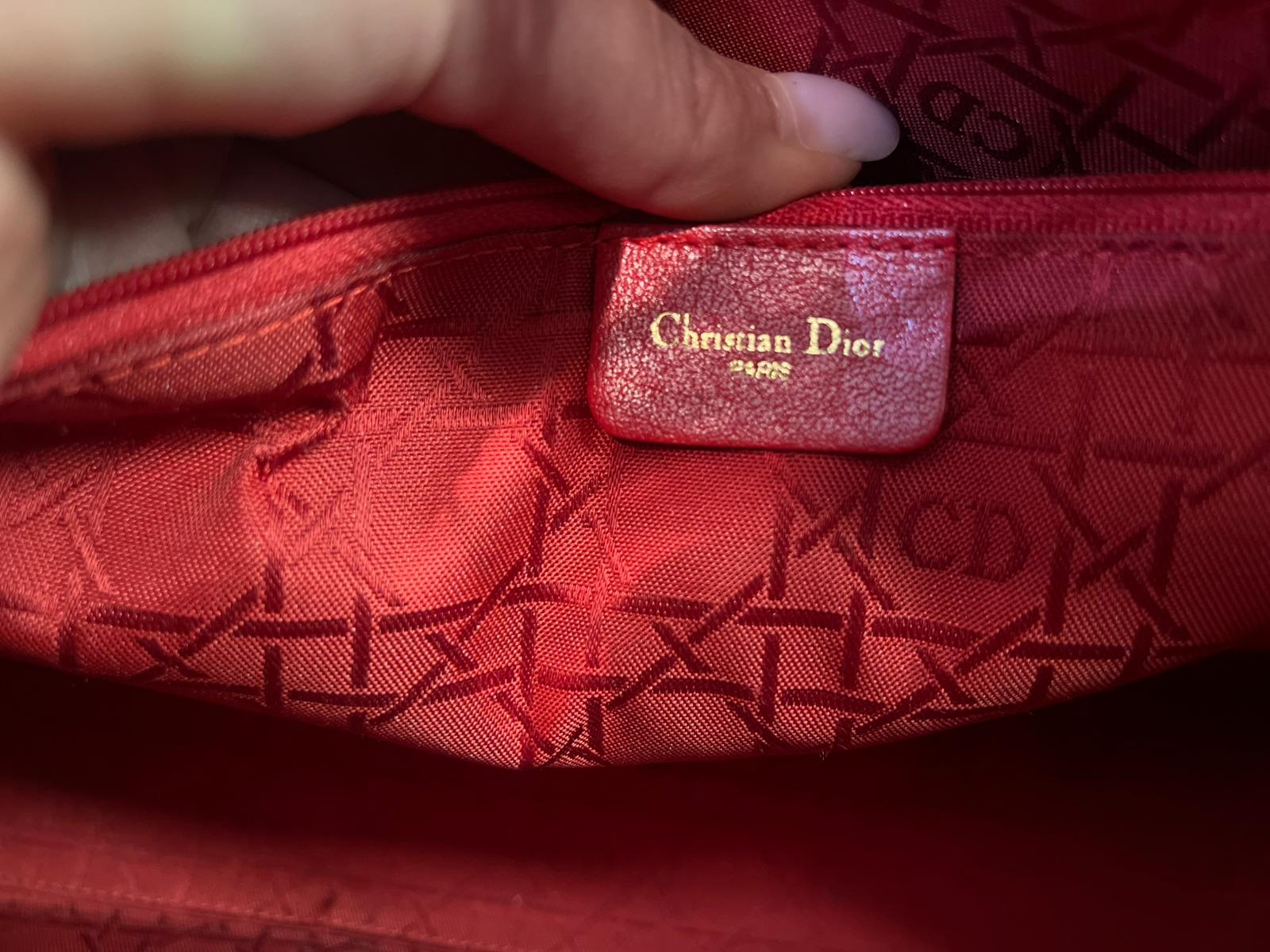 Christian Dior Black Vintage Large Lady Dior Tote Bag 2007