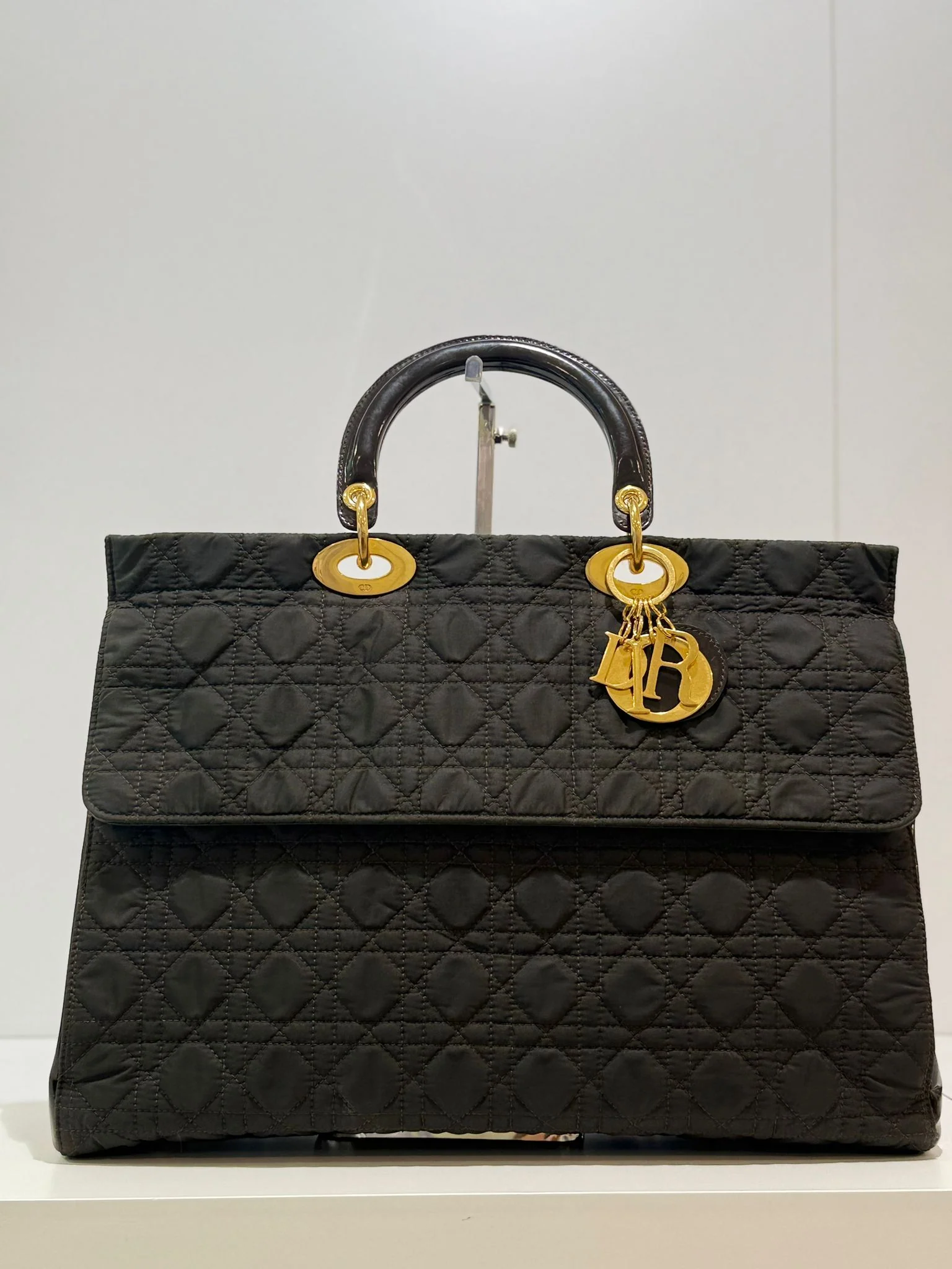 Dior Lady Dior Black Large Cannage two-way Bag 1997