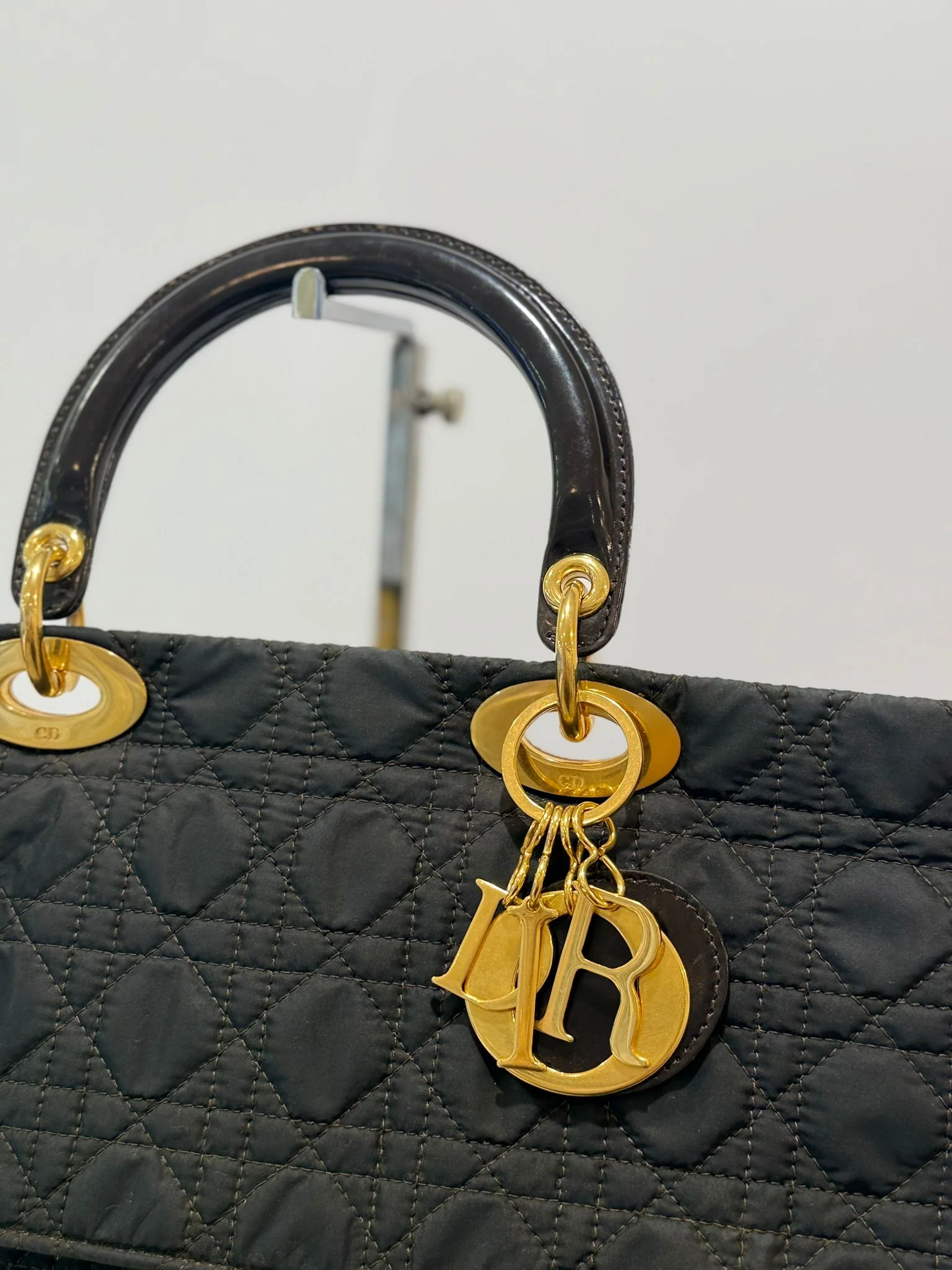 Dior Lady Dior Black Large Cannage two-way Bag 1997