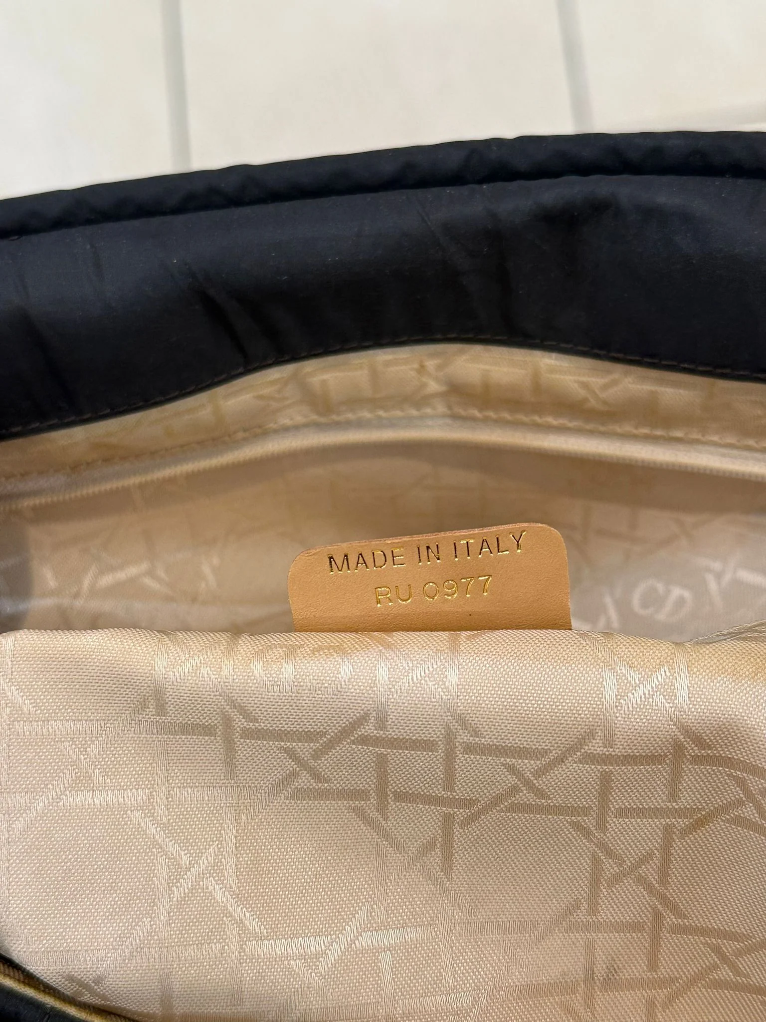 Dior Lady Dior Black Large Cannage two-way Bag 1997