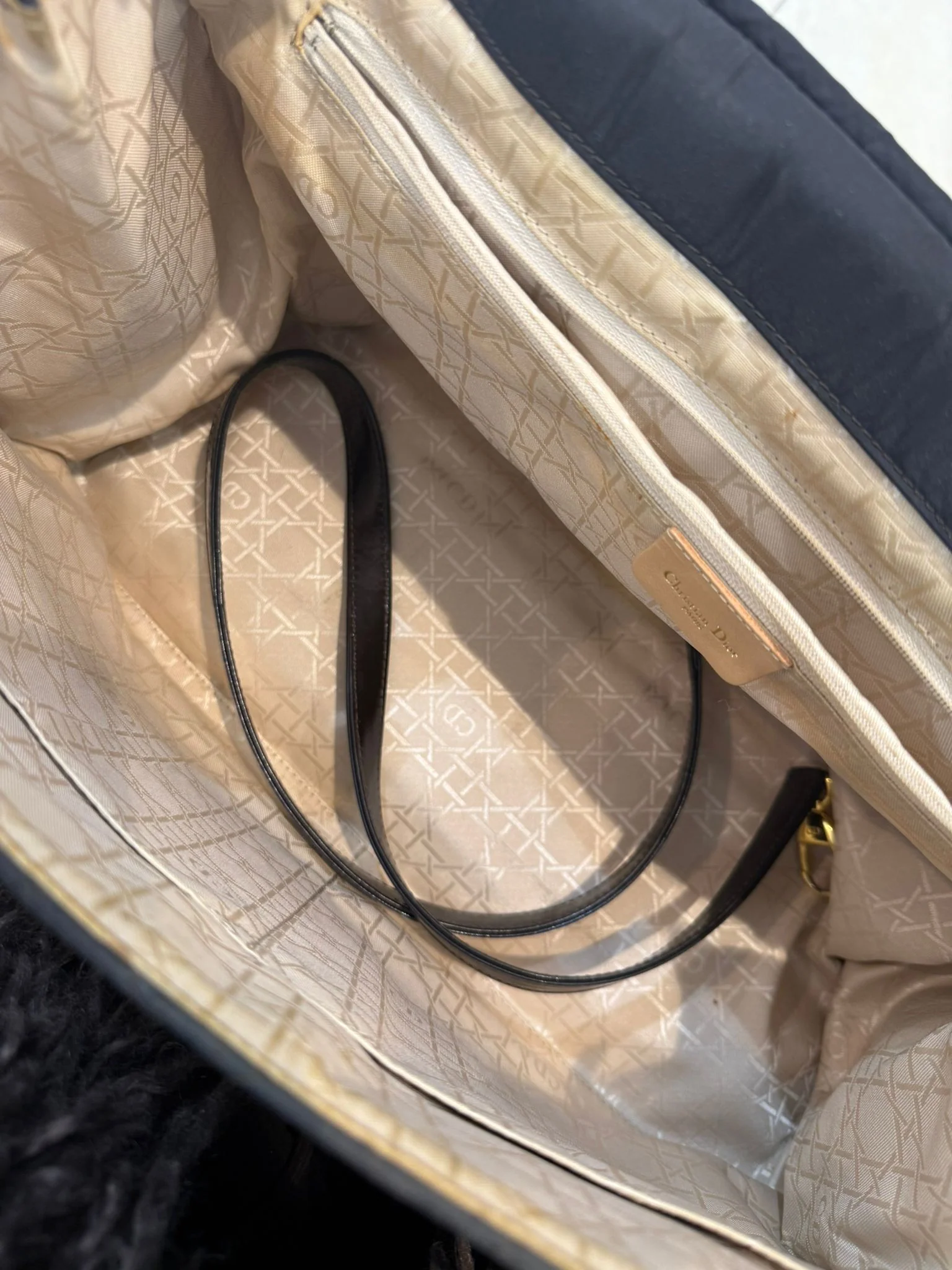 Dior Lady Dior Black Large Cannage two-way Bag 1997