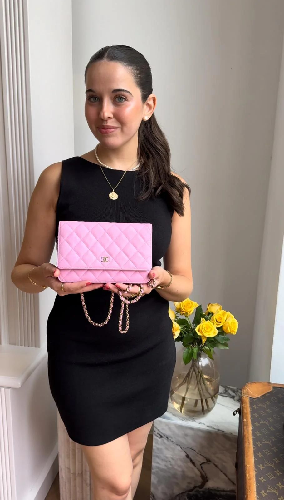 Chanel Wallet On Chain Caviar-Leder hellrosa 2022