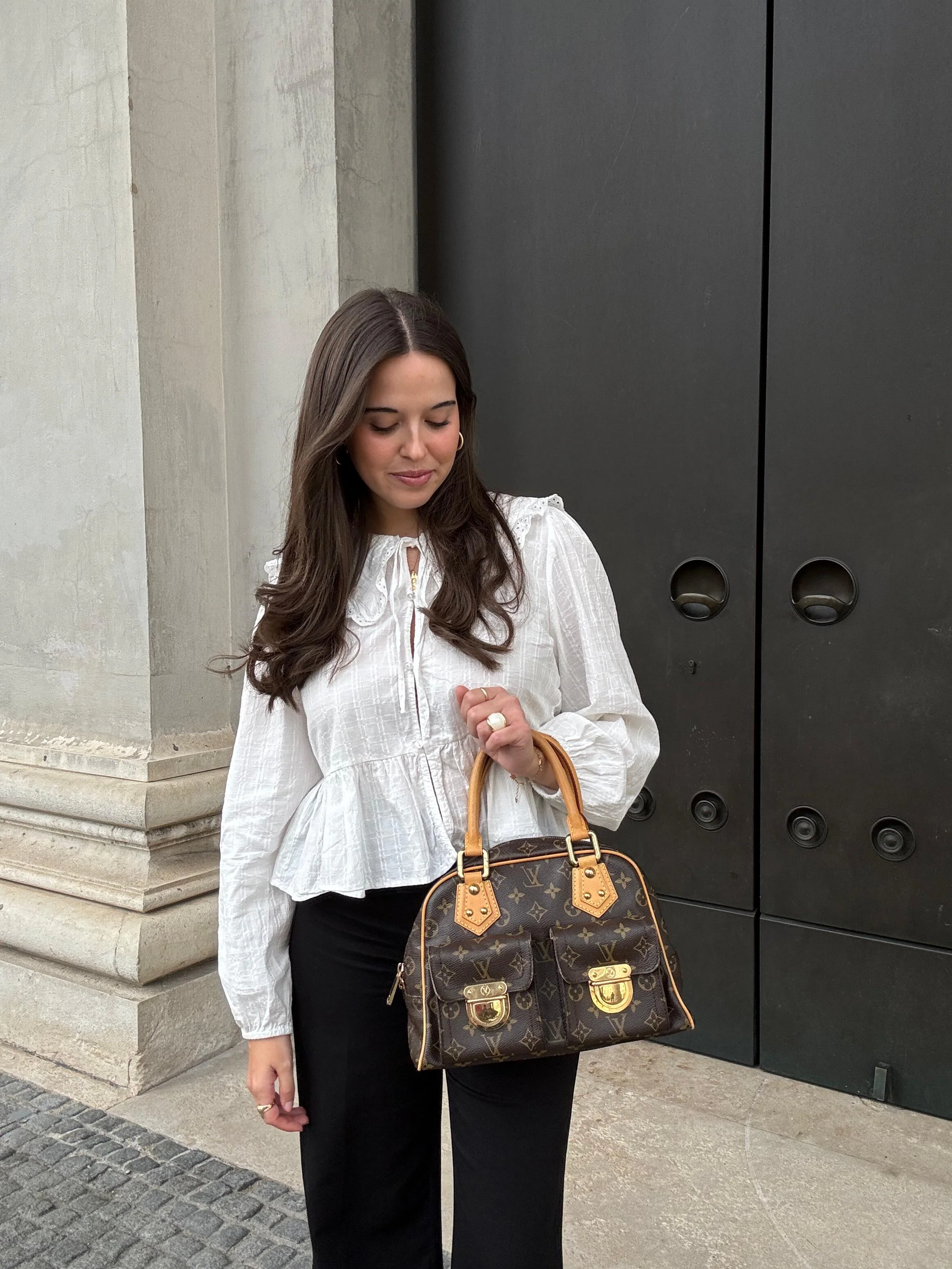 Louis Vuitton Manhattan PM Brown Monogram Bag