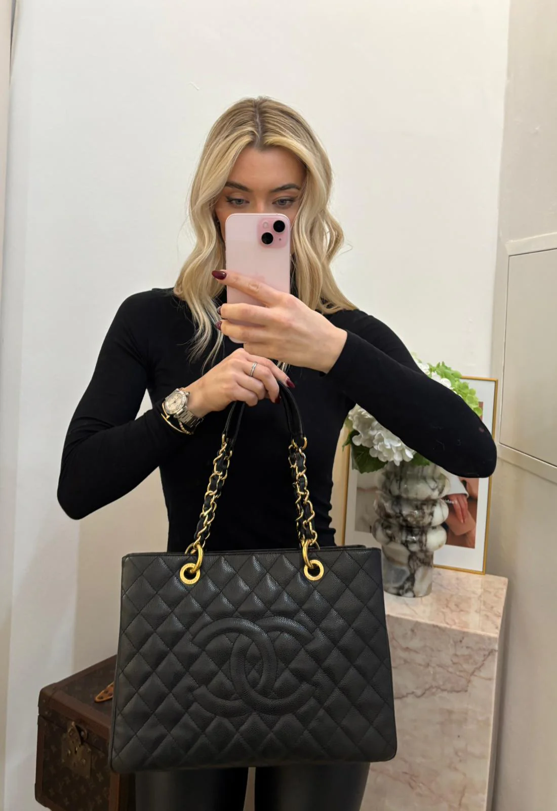 Cabas Chanel GST Caviar Noir 2013