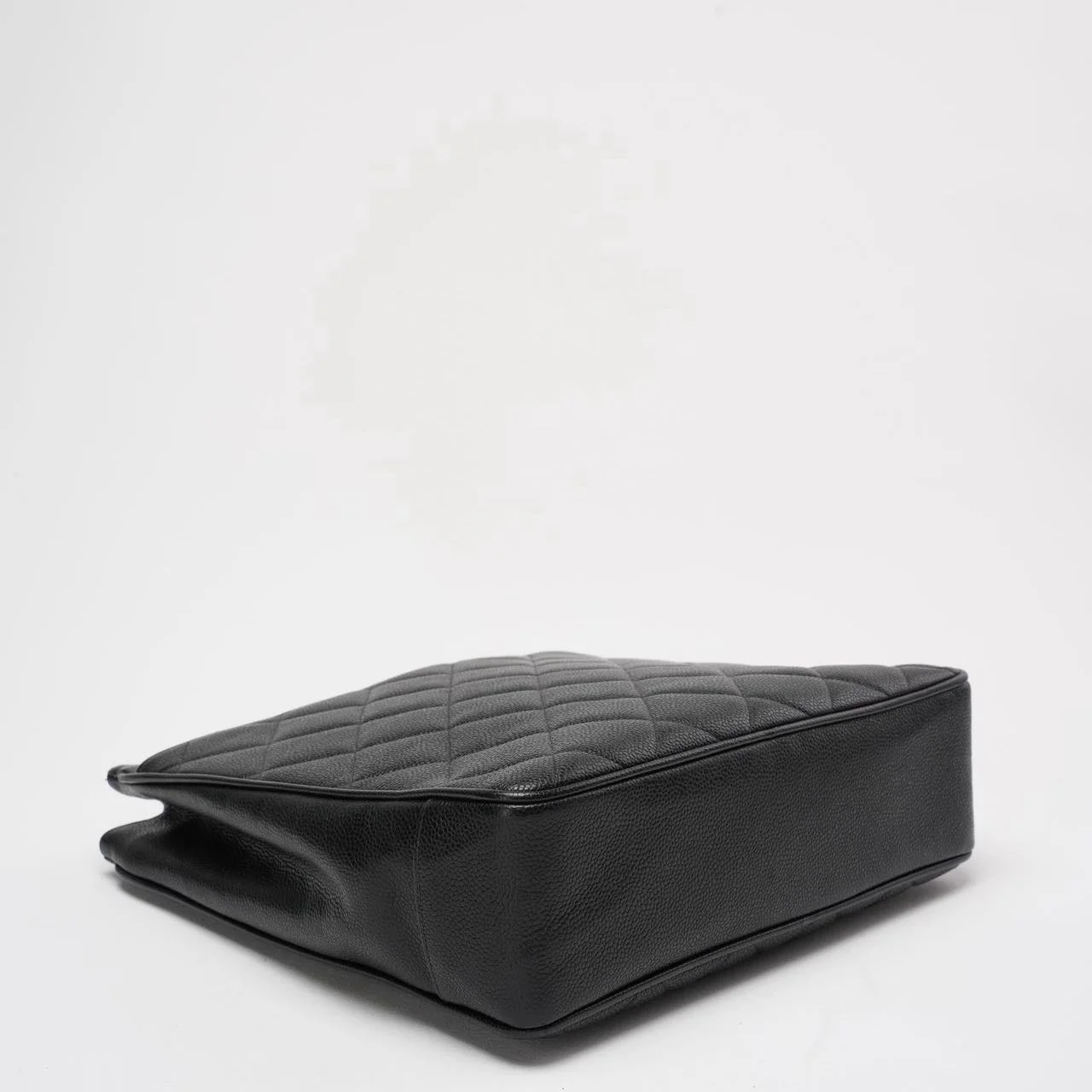 Chanel Vintage 1994 - 1996 Black Caviar Shoulder Tote Gold Hardware