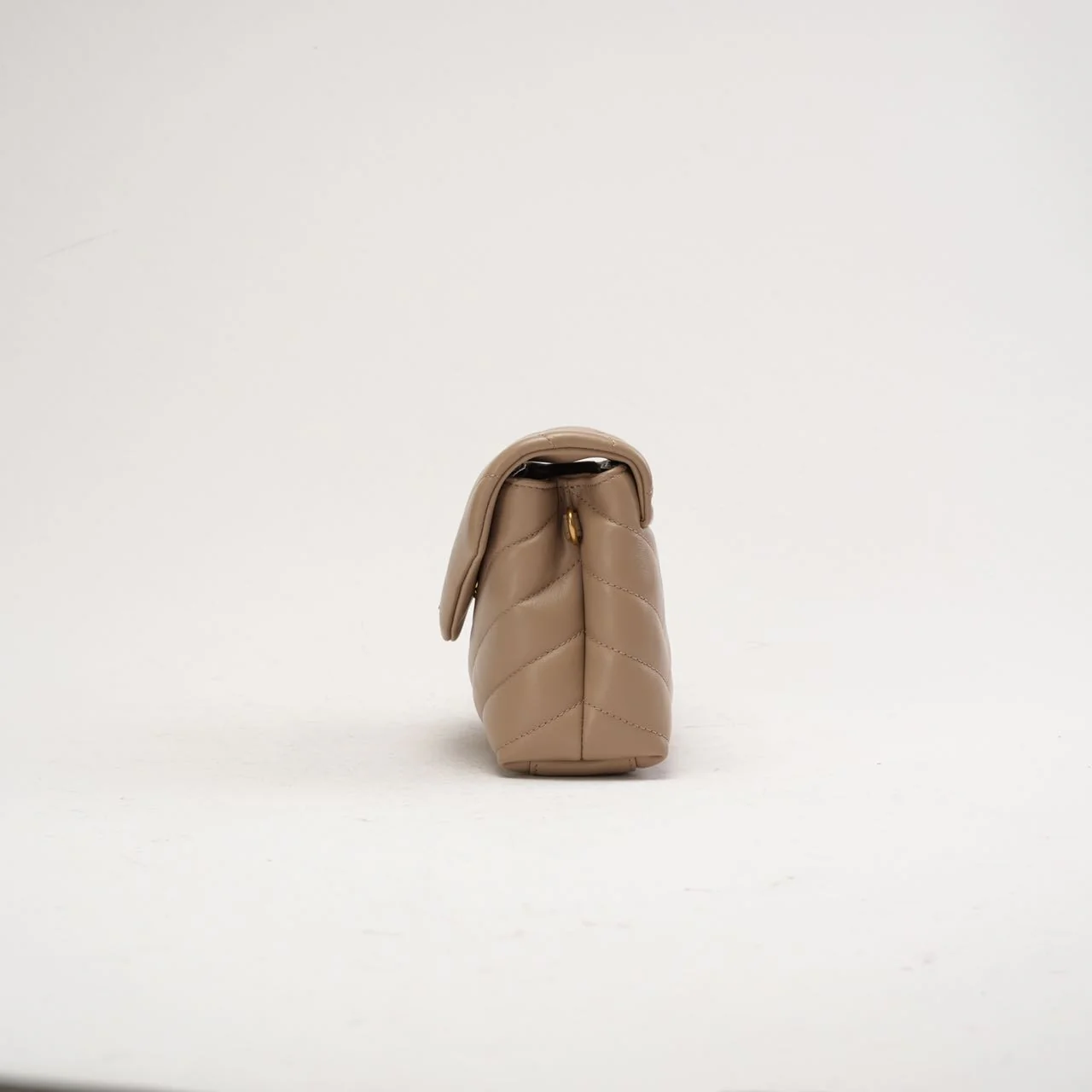 Saint Laurent LouLou Toy Crossbody Leather Dark Beige 2020