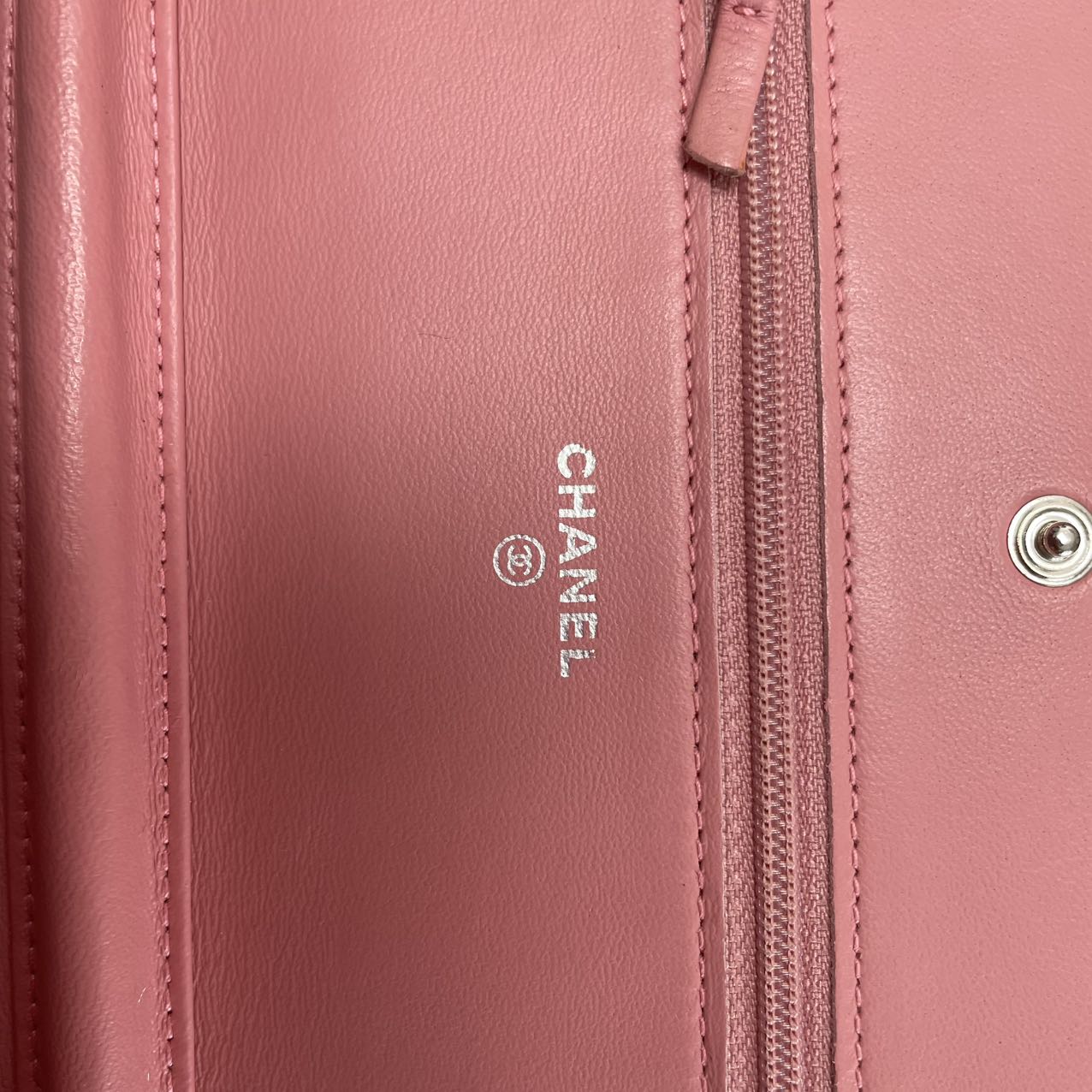 Chanel Timeless Camellia Wallet On Chain (WOC) Lamb Pink