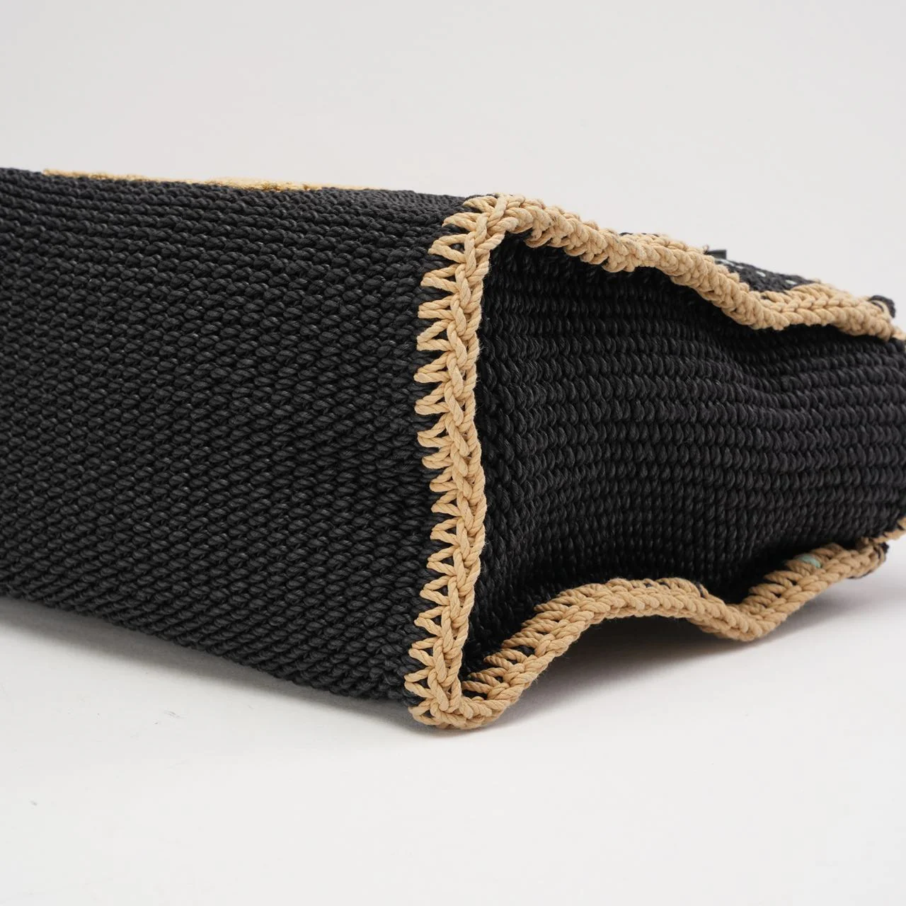 Chanel Black Cotton Crochet Small Deauville 2024