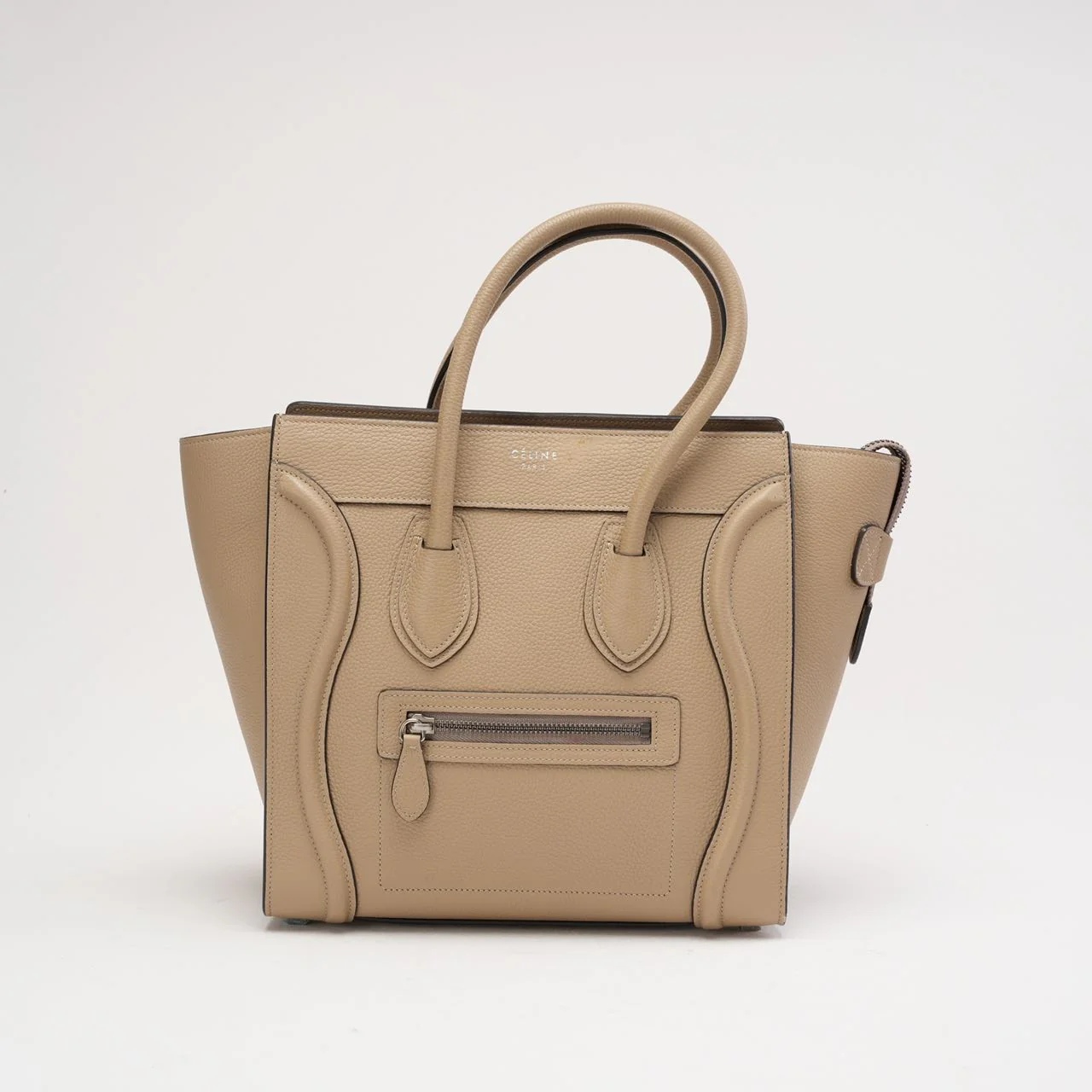 Celine Luggage Micro Tote Tasche Grau 2015