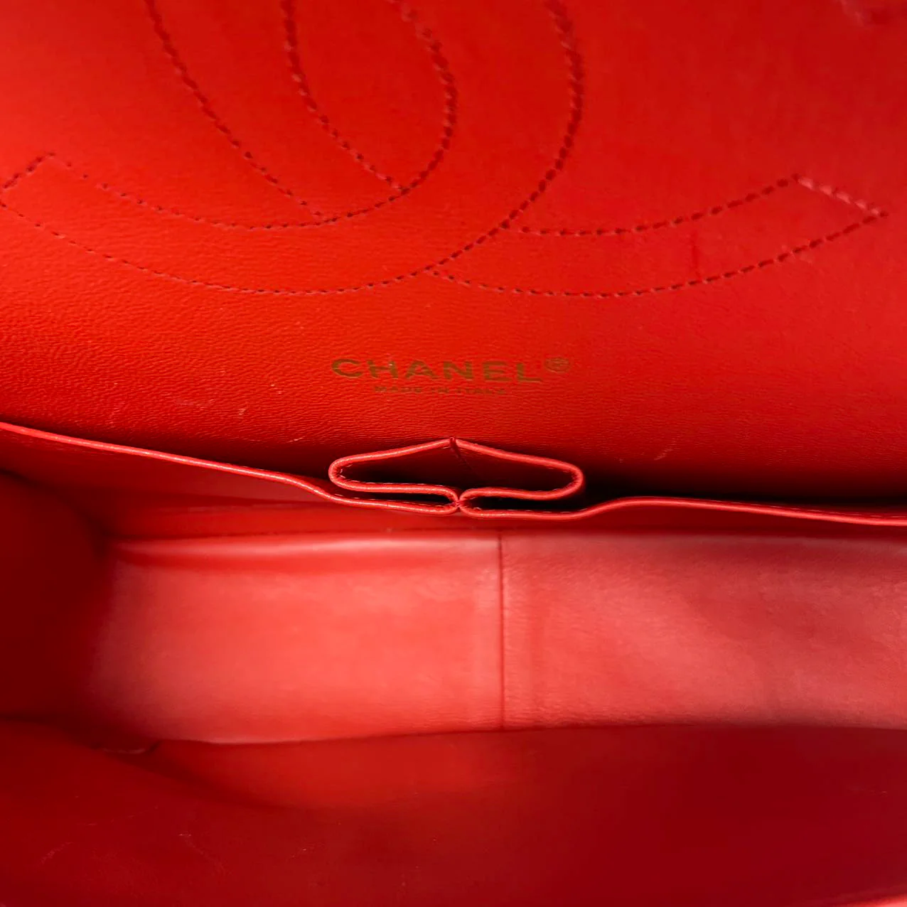 Chanel Classic Jumbo Double Flap Lambskin Red 2017