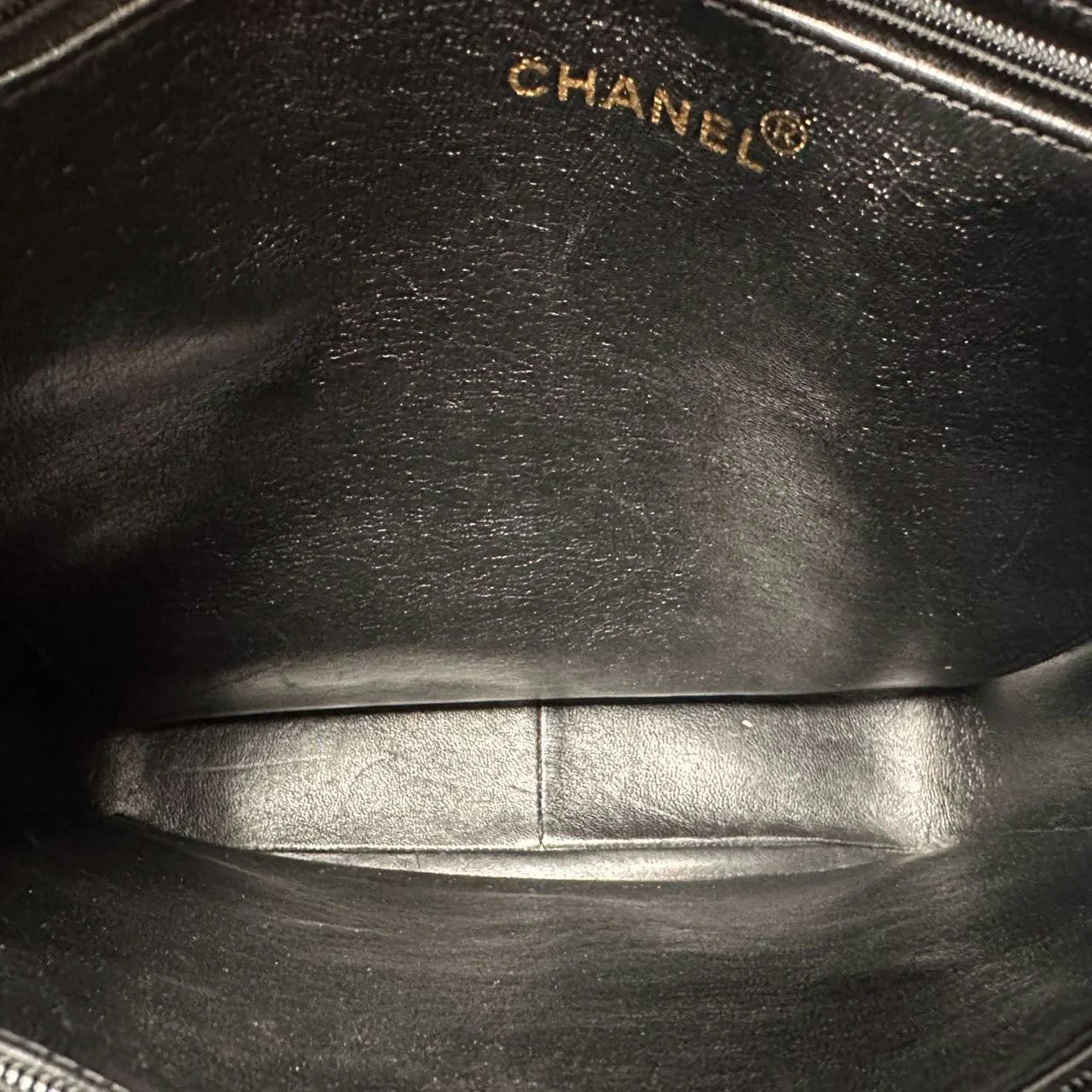 Chanel Vintage 1994 - 1996 Black Caviar Shoulder Tote Gold Hardware