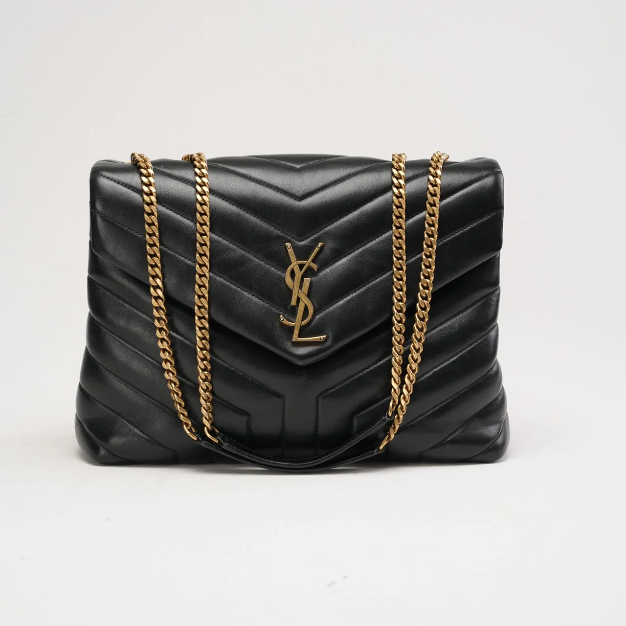 Saint Laurent Loulou Medium Leather Black 2020