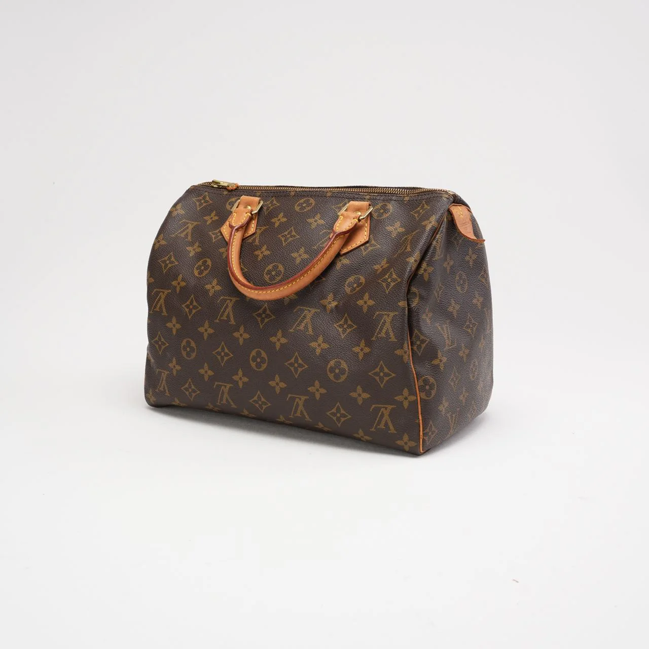Louis Vuitton Speedy 30 Monogram Canvas Brown Bag 1999