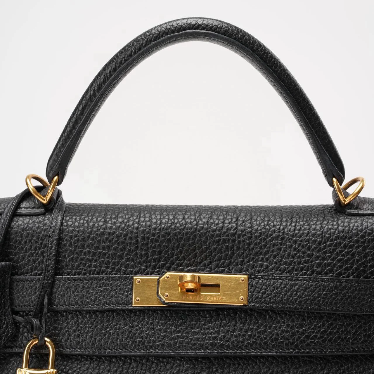 Hermes Black Kelly 32 Retourne Togo Leather 2011