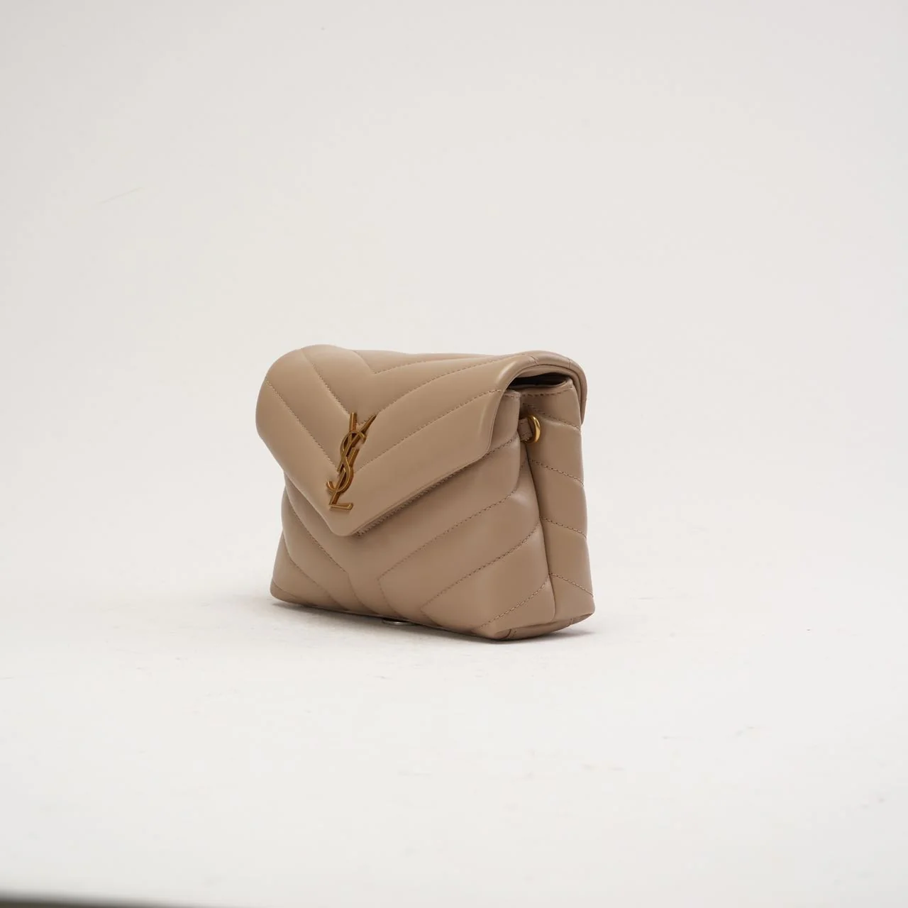 Saint Laurent LouLou Toy Crossbody Leather Dark Beige 2020