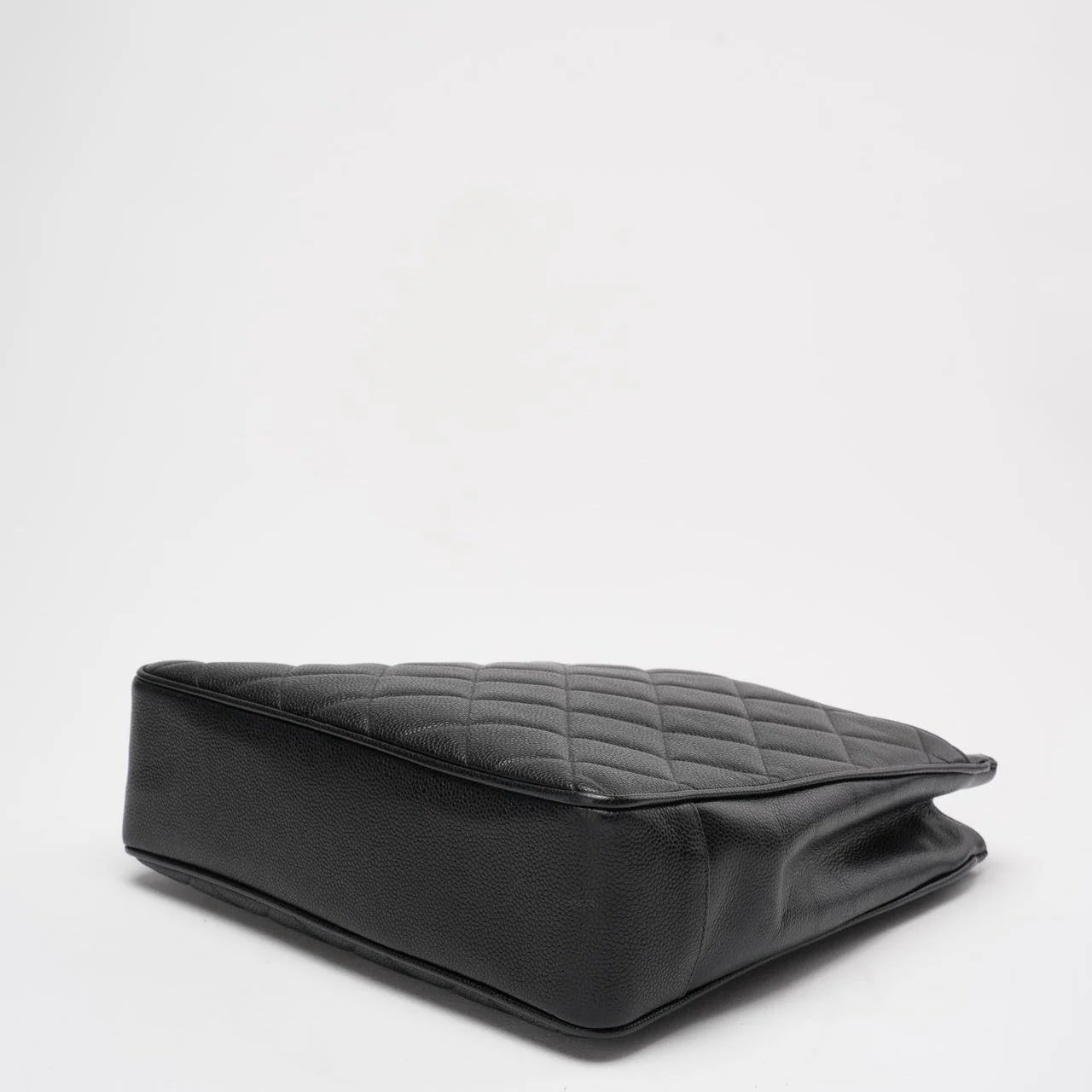 Chanel Vintage 1994 - 1996 Black Caviar Shoulder Tote Gold Hardware