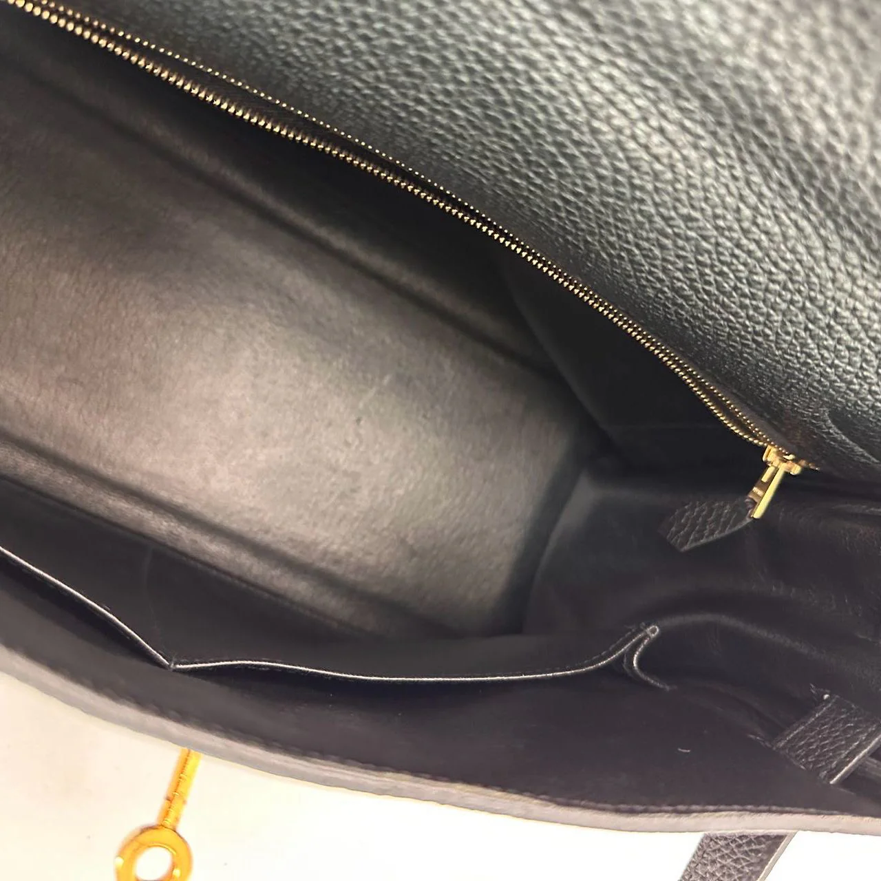 Hermes Black Kelly 32 Retourne Togo Leather 2011