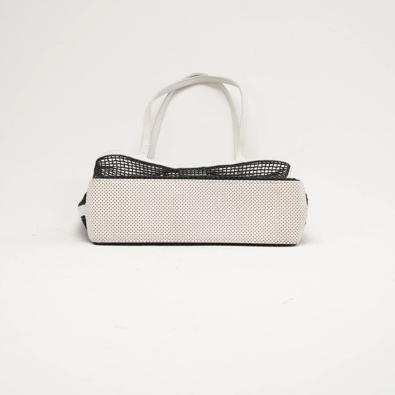 Chanel Vintage Tennis Shopper Tote Bag Black / White 2004