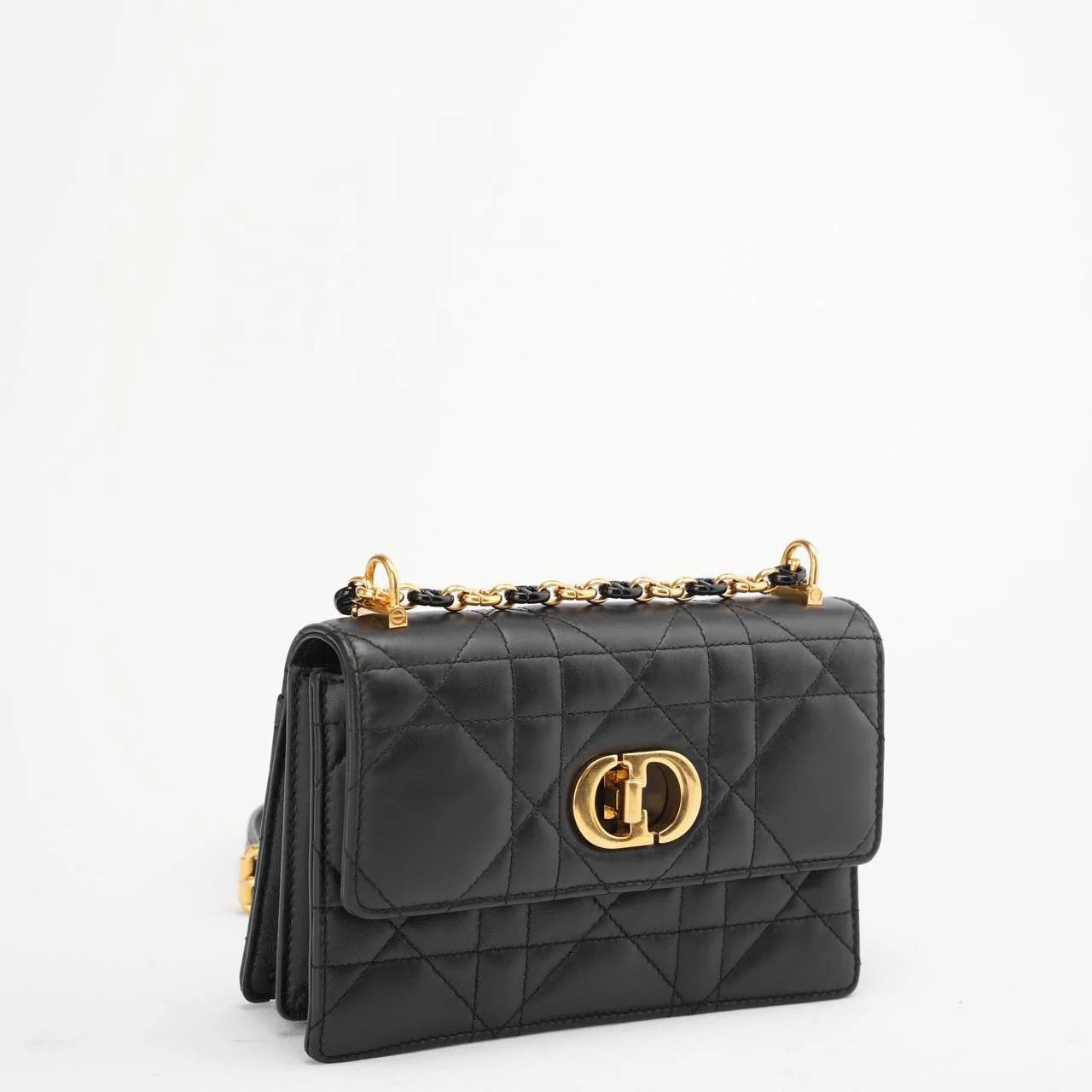 Christian Dior Black Mini Miss Caro Bag Lambskin 2023