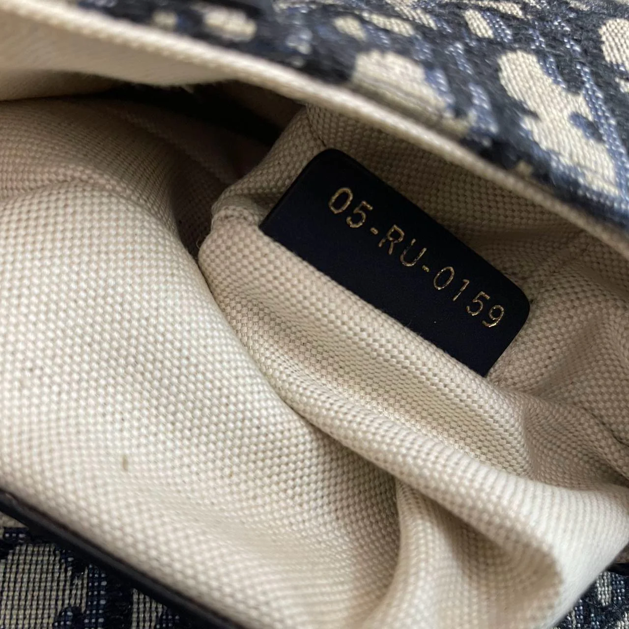 Dior Saddle Bag Mini Blue Oblique Jacquard With Shoulder Strap From 2019