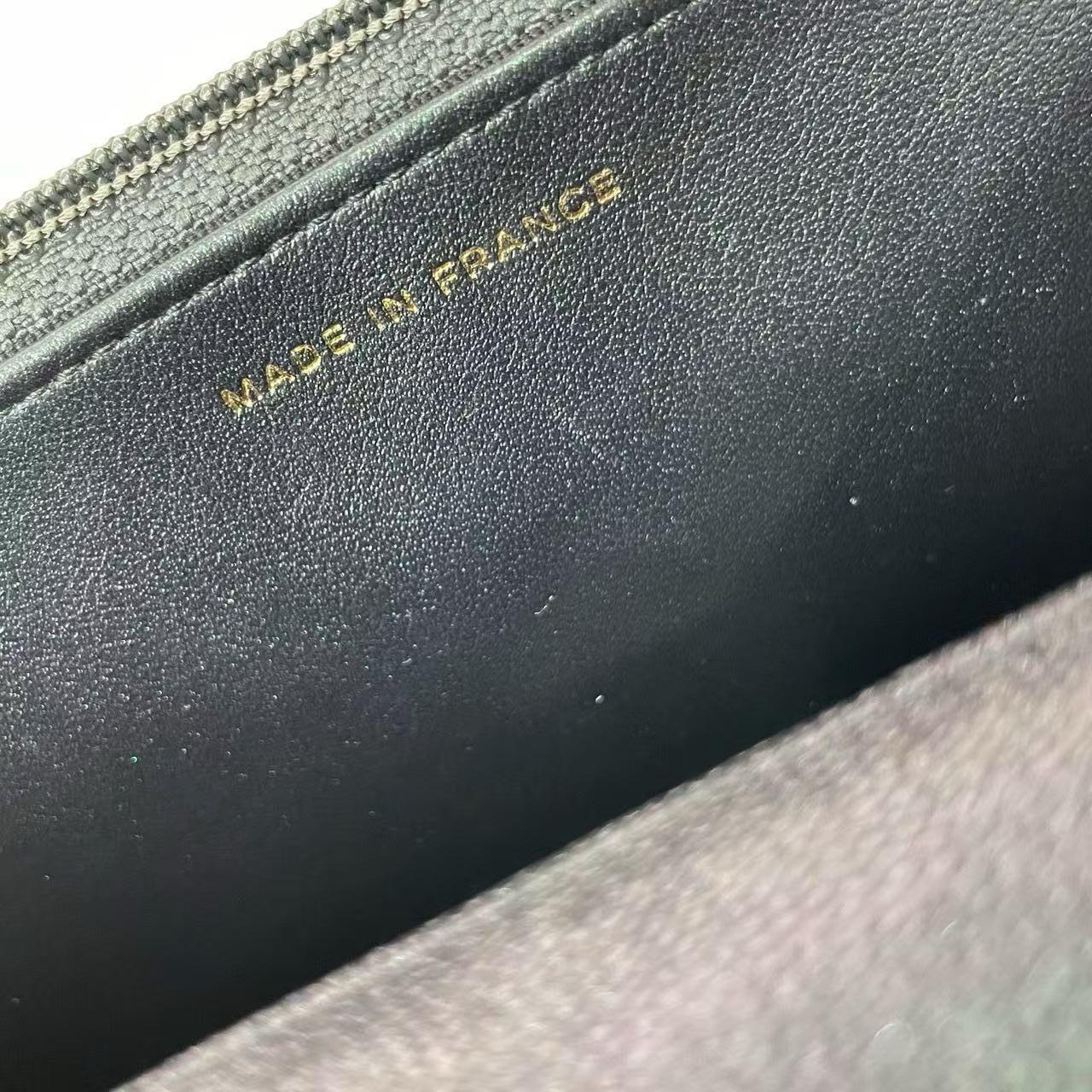 Chanel Black Caviar Wallet on Chain (WOC) Gold Hardware