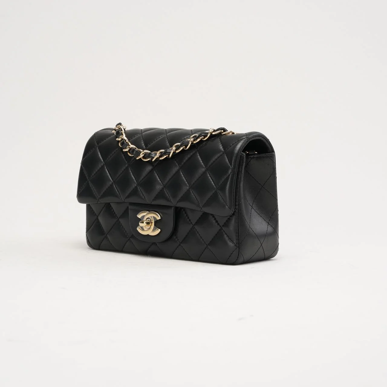 Chanel Classic Mini Rectangular Flap Lambskin Black 2017