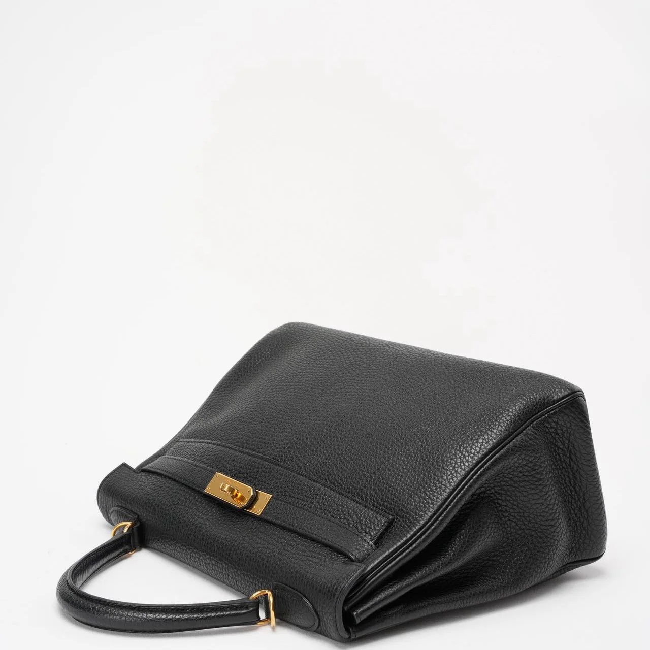 Hermes Black Kelly 32 Retourne Togo Leather 2011