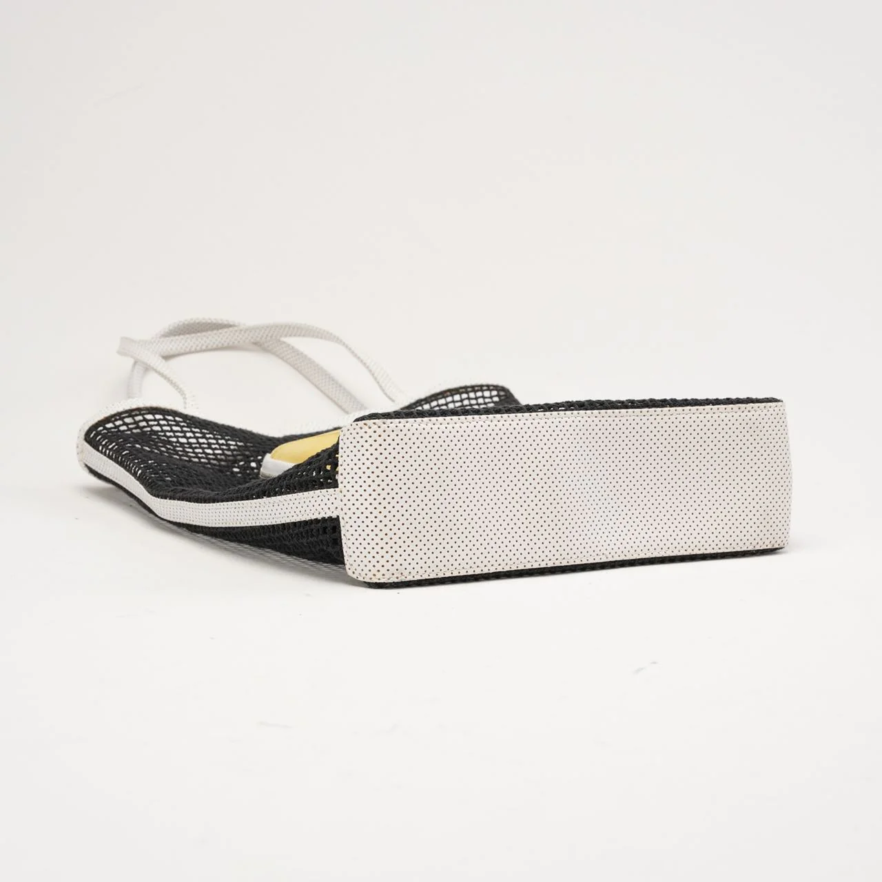 Chanel Vintage Tennis Shopper Tote Bag Black / White 2004