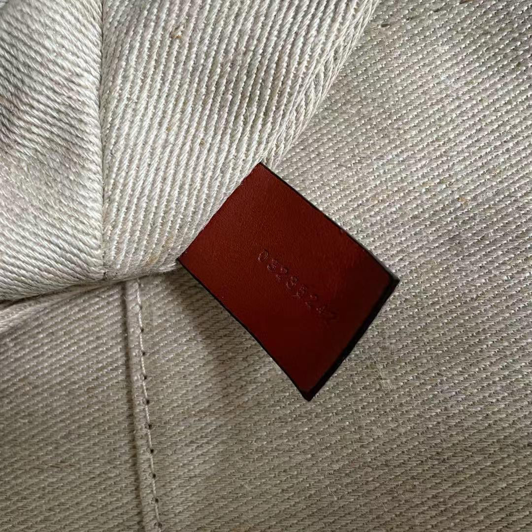 Chloe White Medium Woody Tote Bag Leinen Nummer 