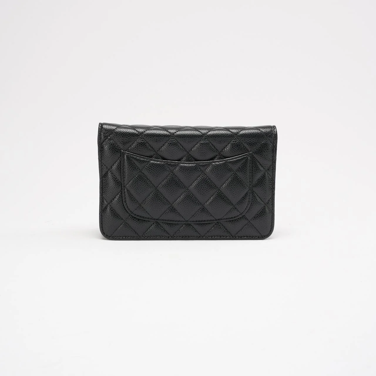 Chanel Black Classic Wallet on Chain (WOC) Caviar 2018