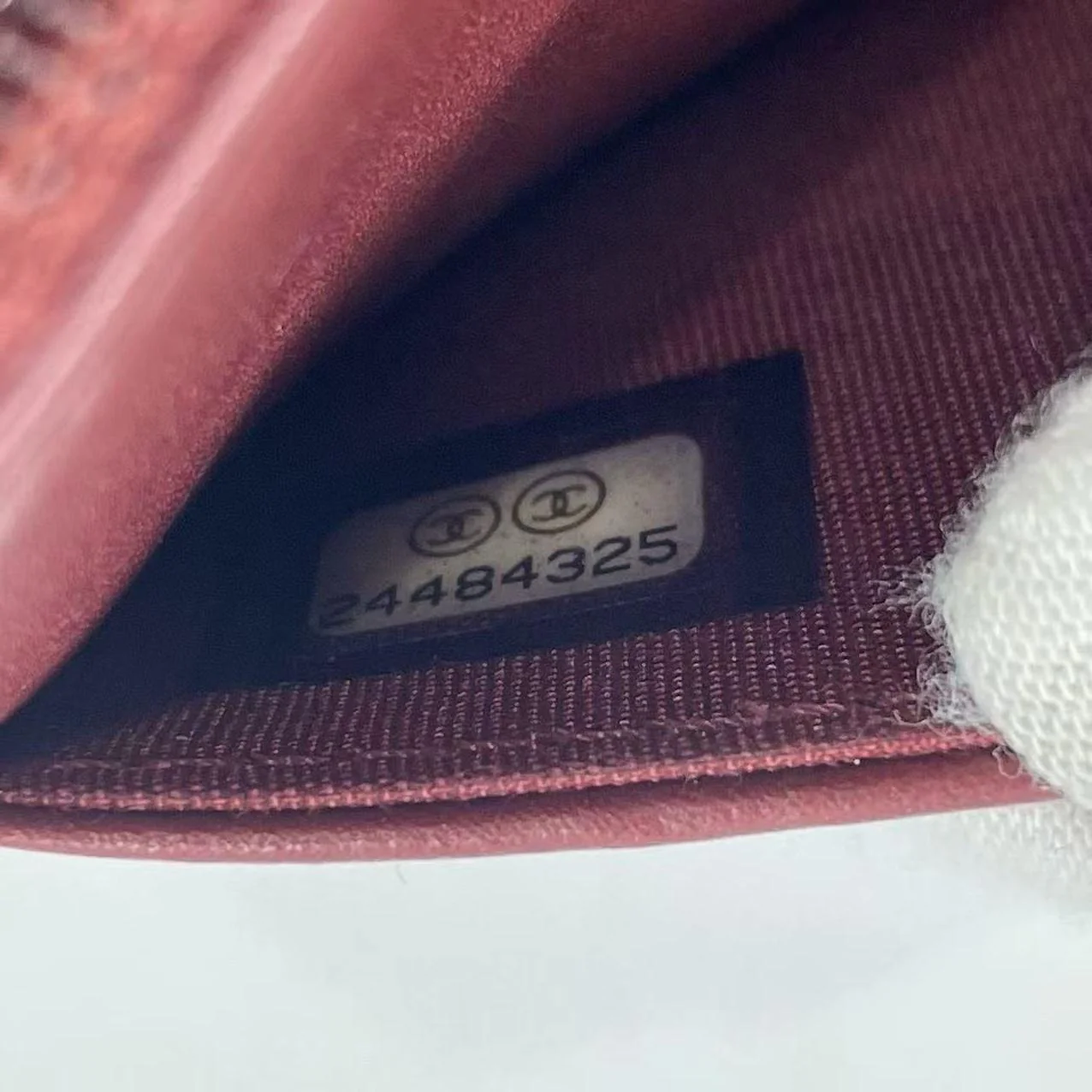 Chanel Burgundy Boy Wallet on Chain Bag Lambskin 2017