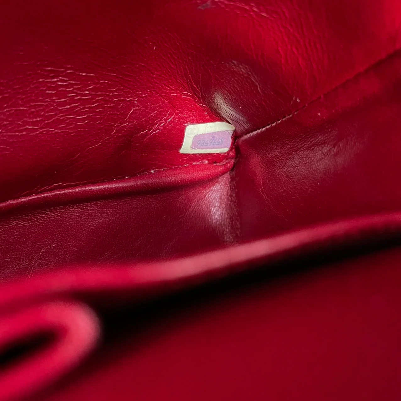 Chanel Vintage Red Classic Double Flap Bag 1988