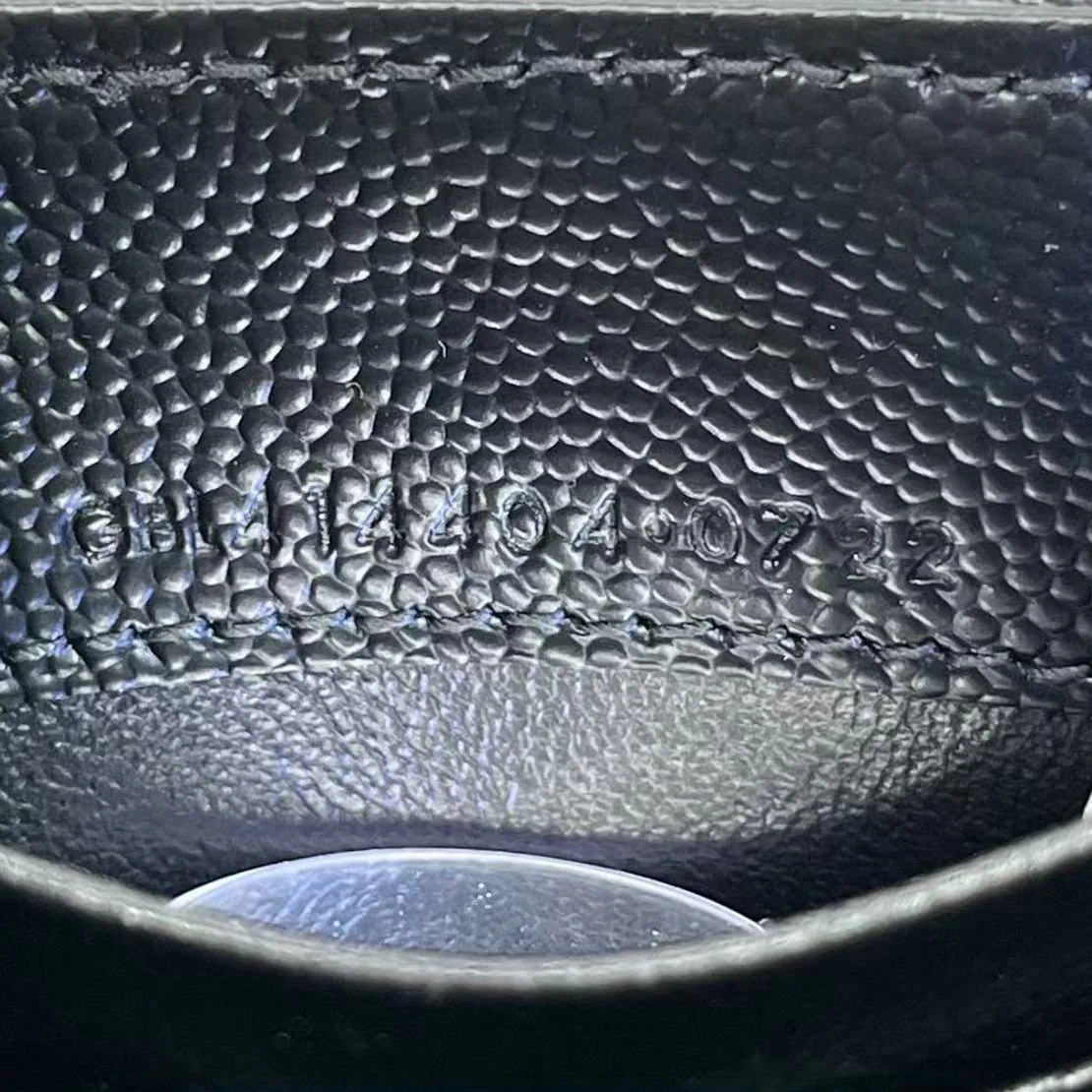 Saint Laurent Small Monogram Wallet Black Leather with Gold YSL Logo