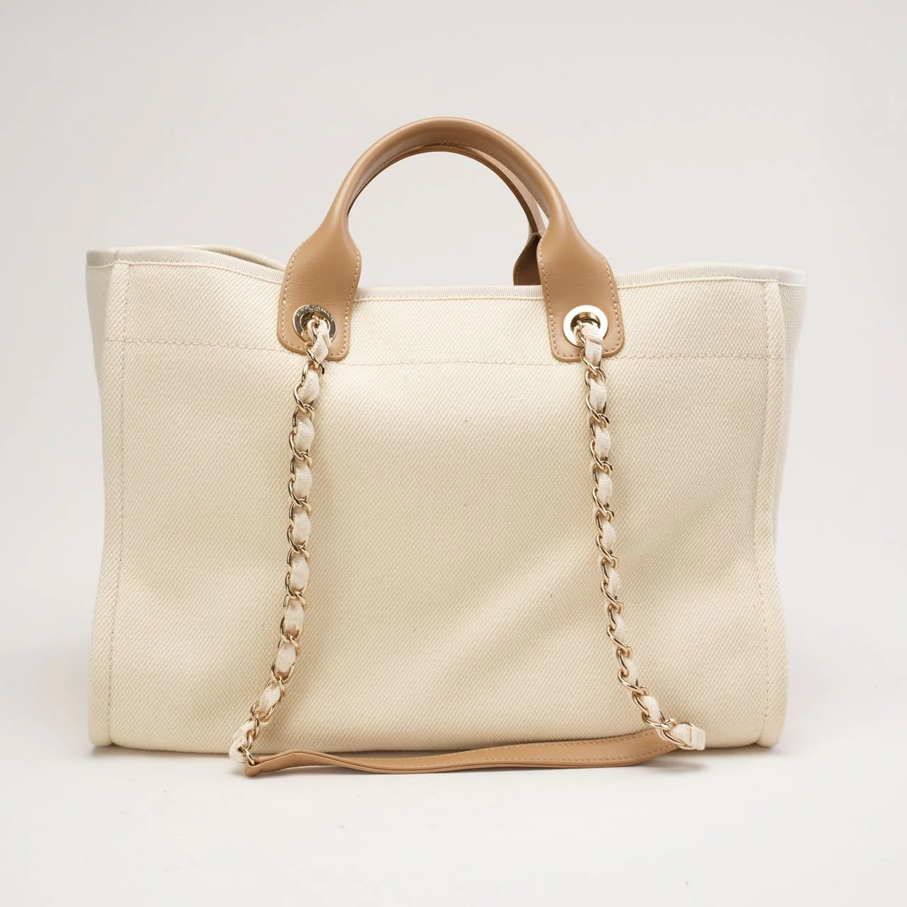 Chanel White Pearls Deauville Shopping Tote 2020