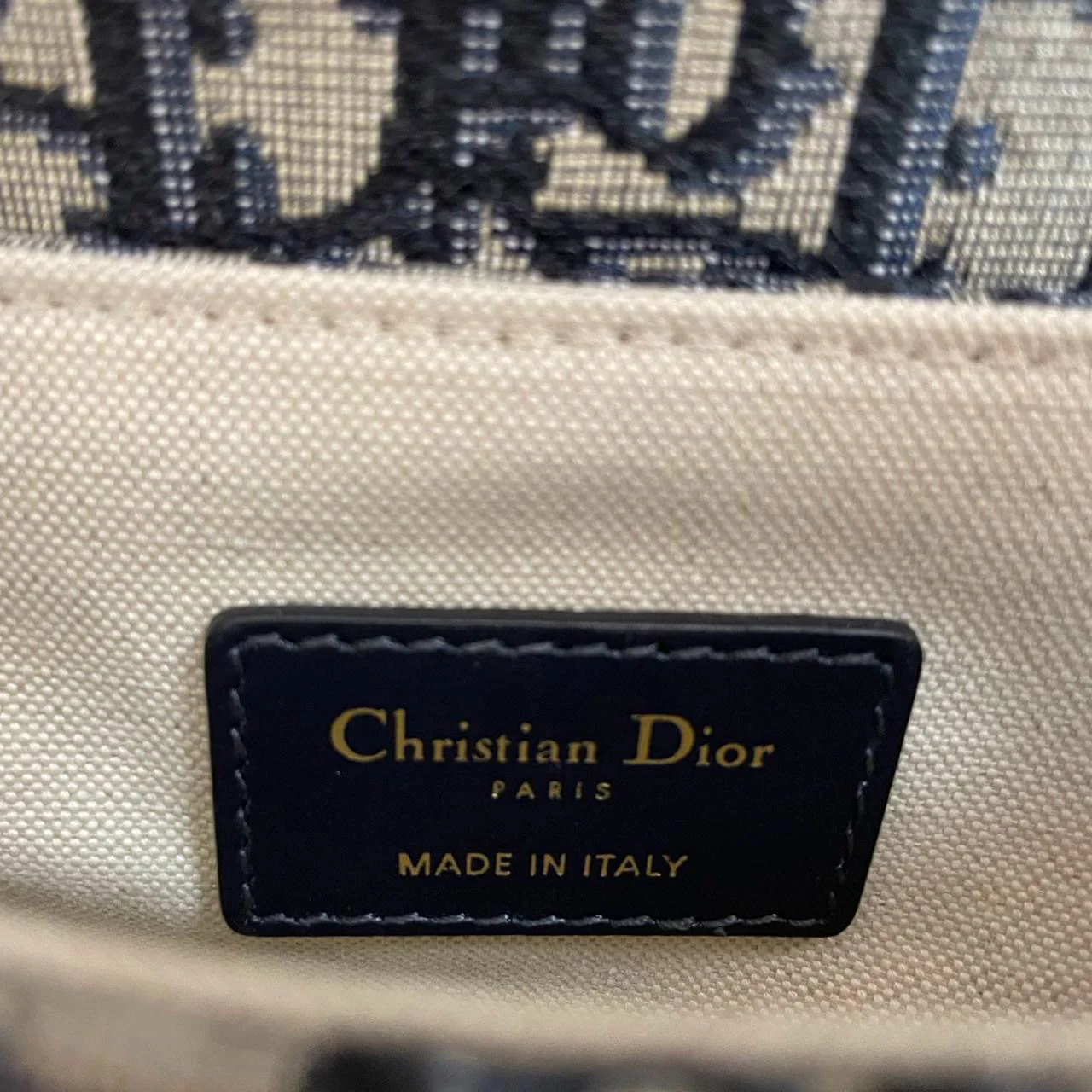 Dior Saddle Bag Mini Blue Oblique Jacquard With Shoulder Strap From 2019